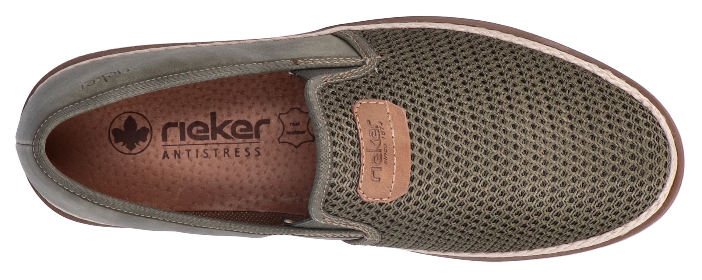 Rieker Slipper, Espadrilles, Sommerschuh, Schlupfschuh mit gepolsterter Innensohle
