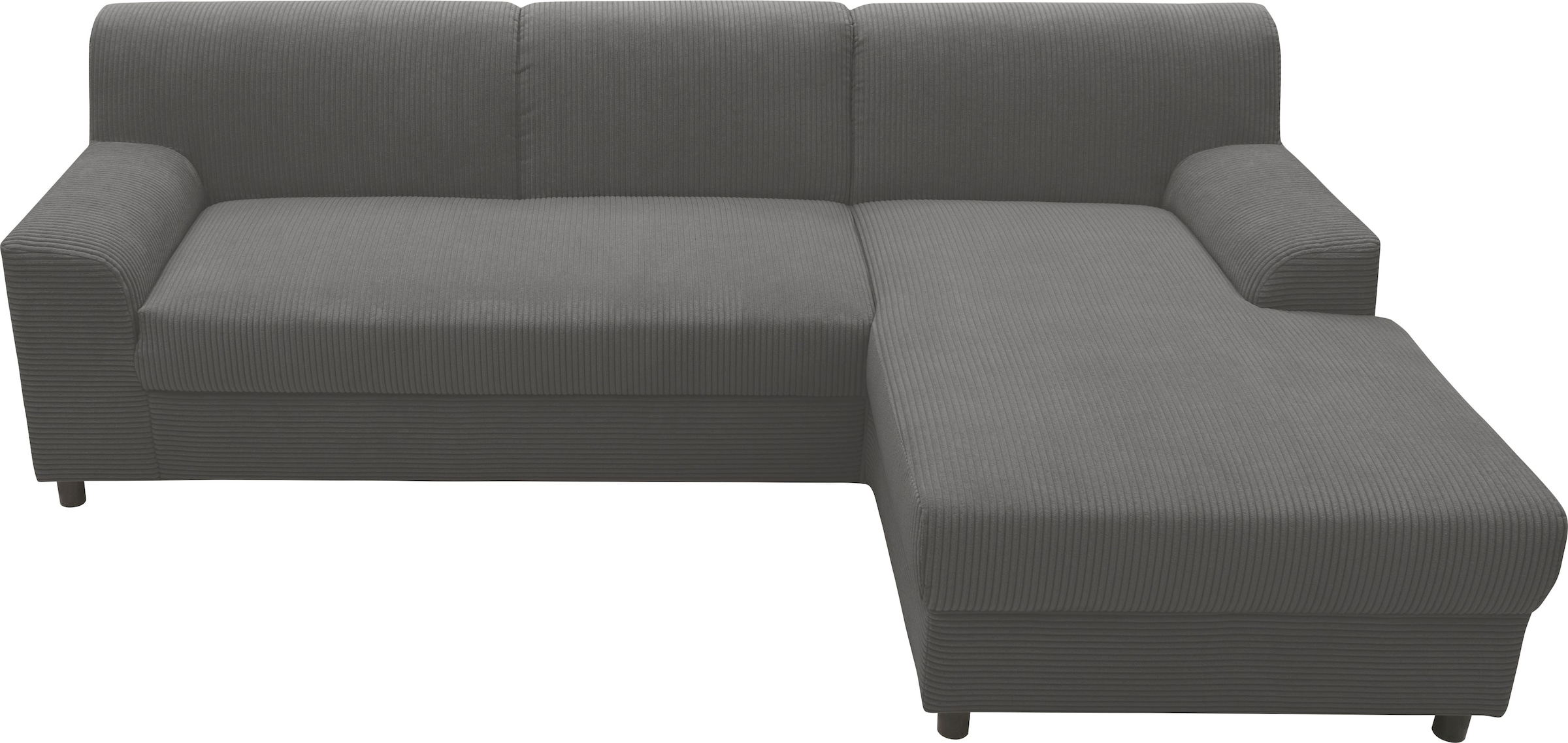 INOSIGN Ecksofa »Turah 2, L-Form, in Cord u. wasserabweisender Microfaser, Federkern«, B/T/H: 241/146/79 cm, incl. Zierkissen, wahlweise mit Bettfunktion