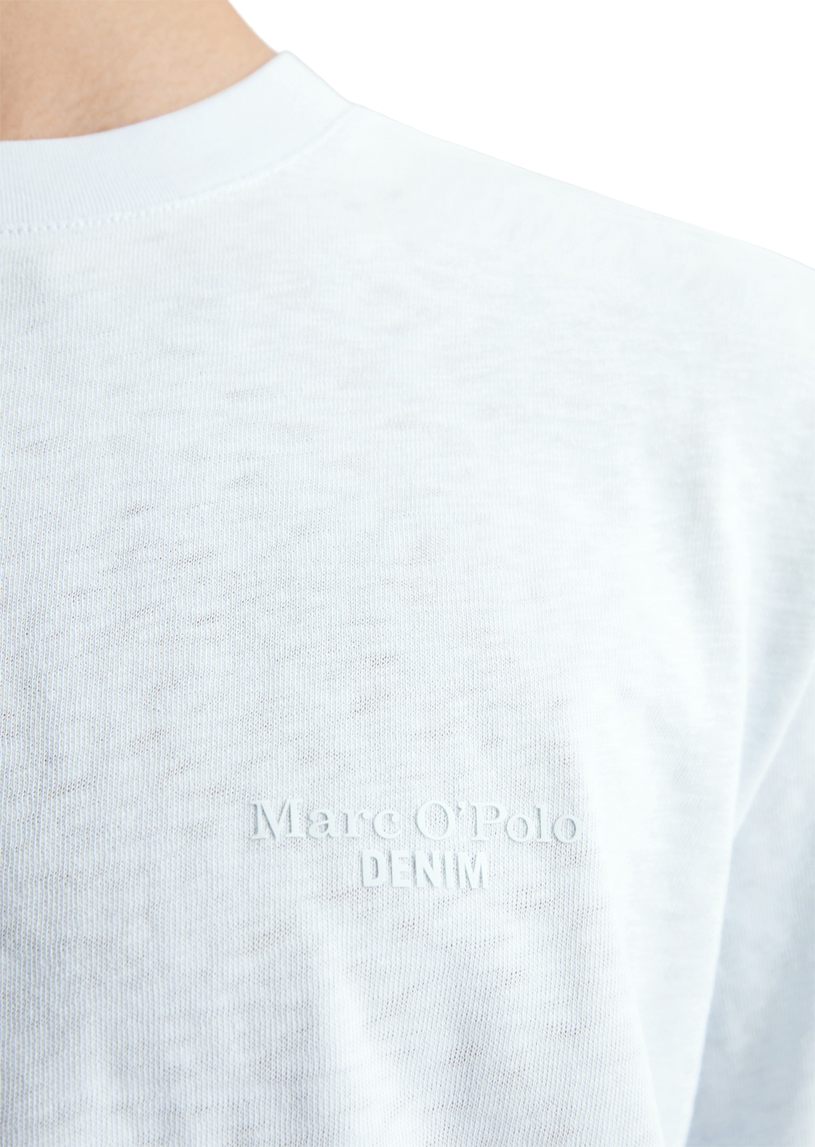 Marc O'Polo DENIM T-Shirt, mit leicht unregelmäßiger Oberfläche