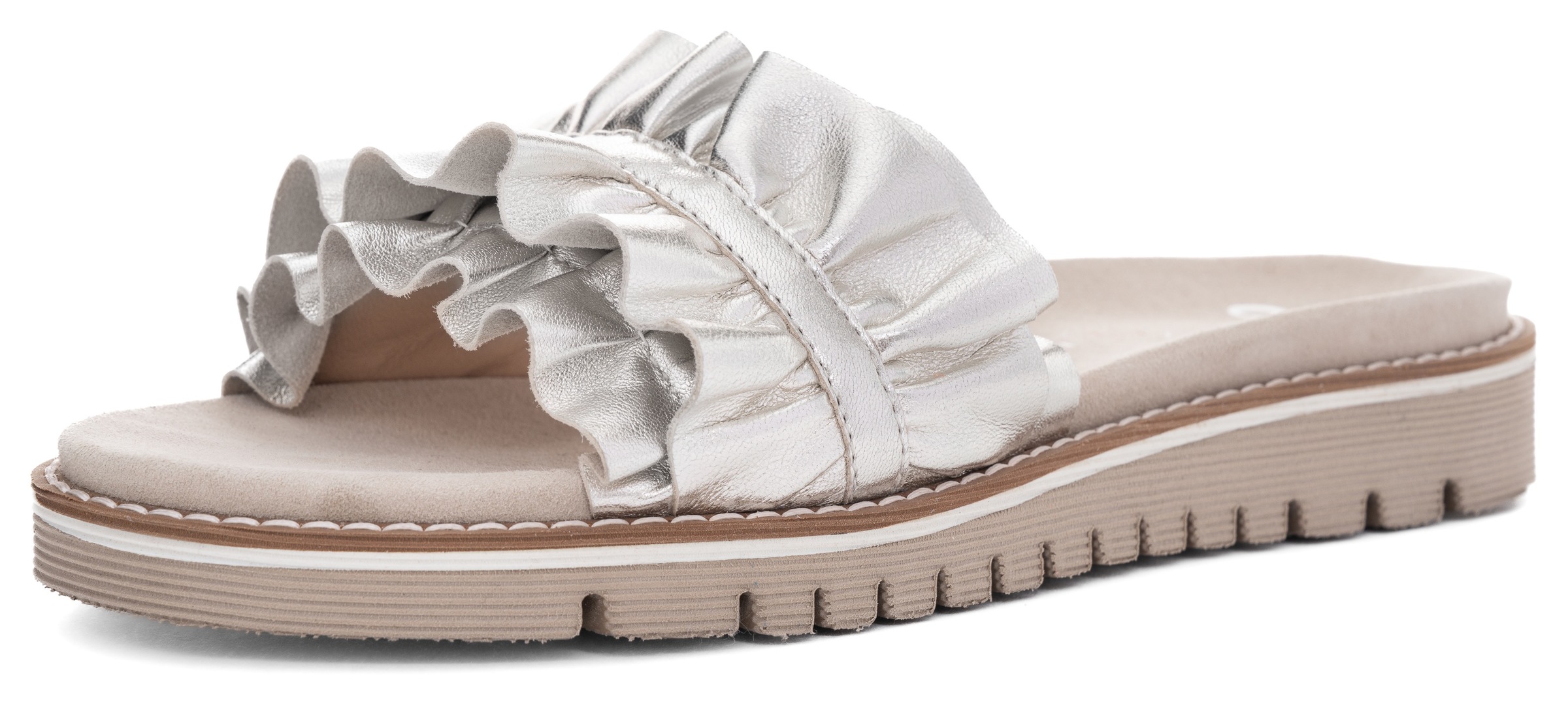 Ara Pantolette »KENT«  , Slides, Flats, Sandale mit geraffter Bandage