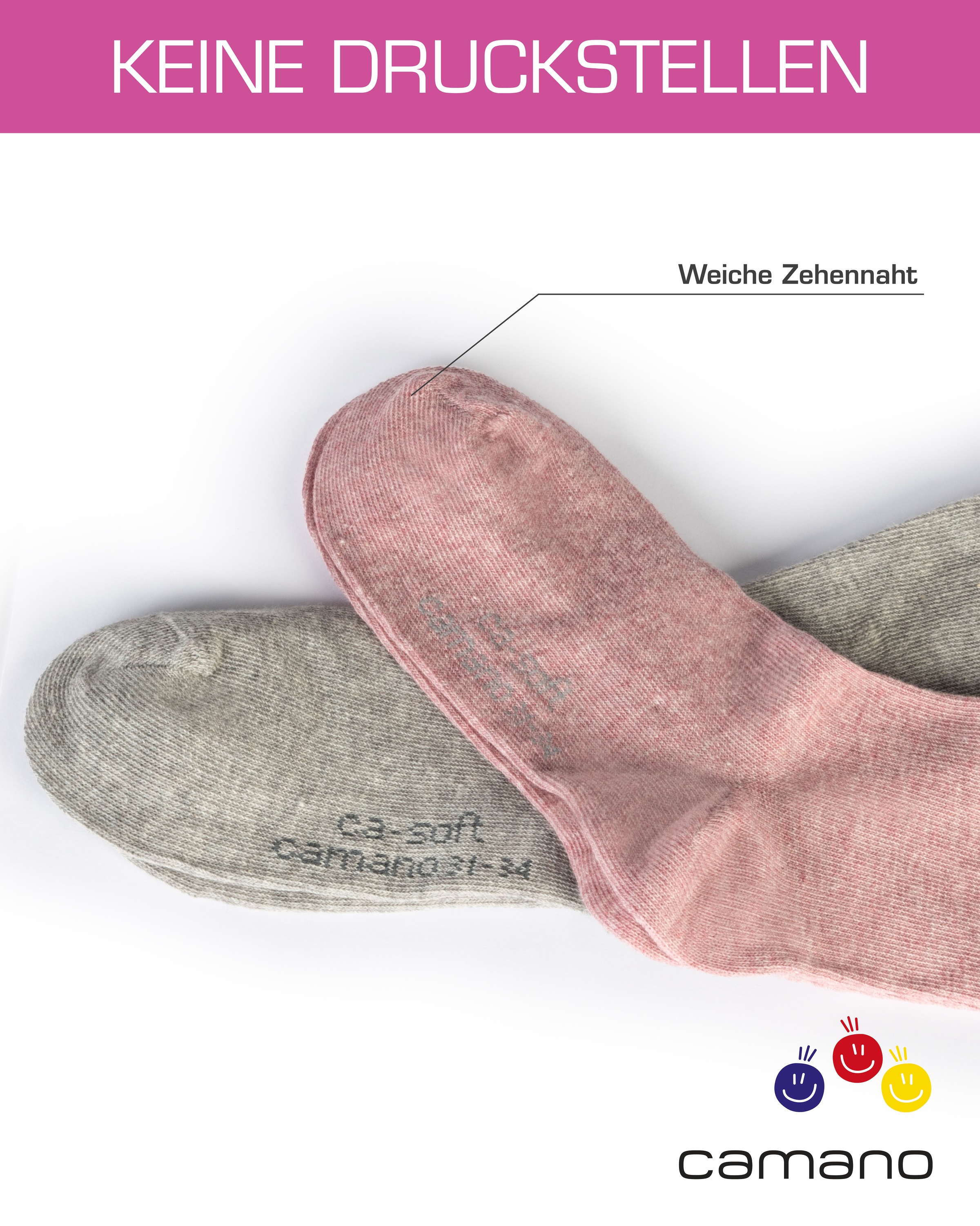 Camano Socken, (Packung, 6 Paar)