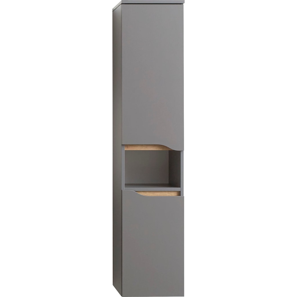 Saphir Midischrank »Quickset Badschrank 30 cm breit, 2 Türen, 1 Nische, 2 Einlegeböden«, Badezimmer-Midischrank inkl. Türdämpfer, grifflos