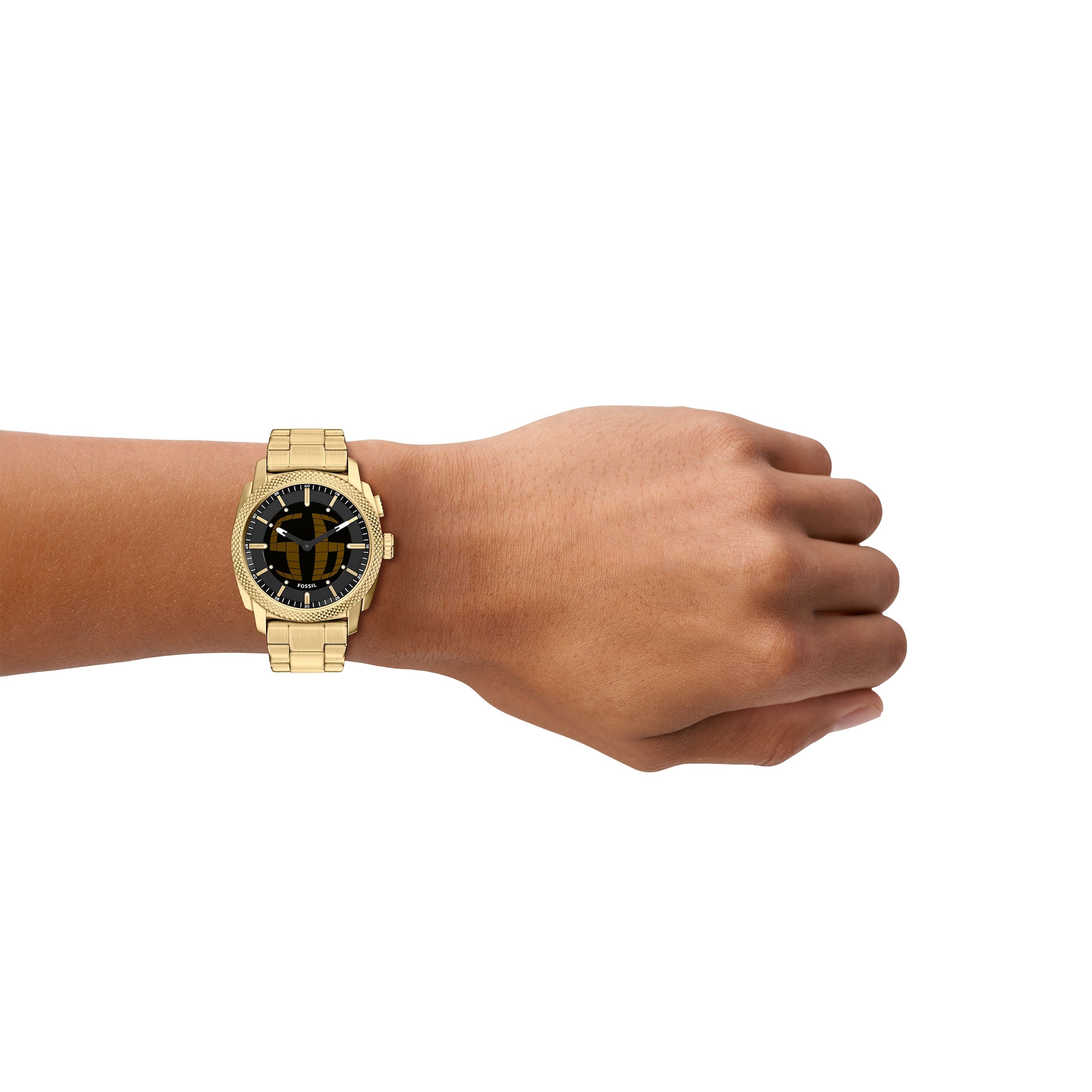 Fossil »Machine - Big Tic« Armbanduhr, Herrenuhr, Edelstahlarmband, analog, digital