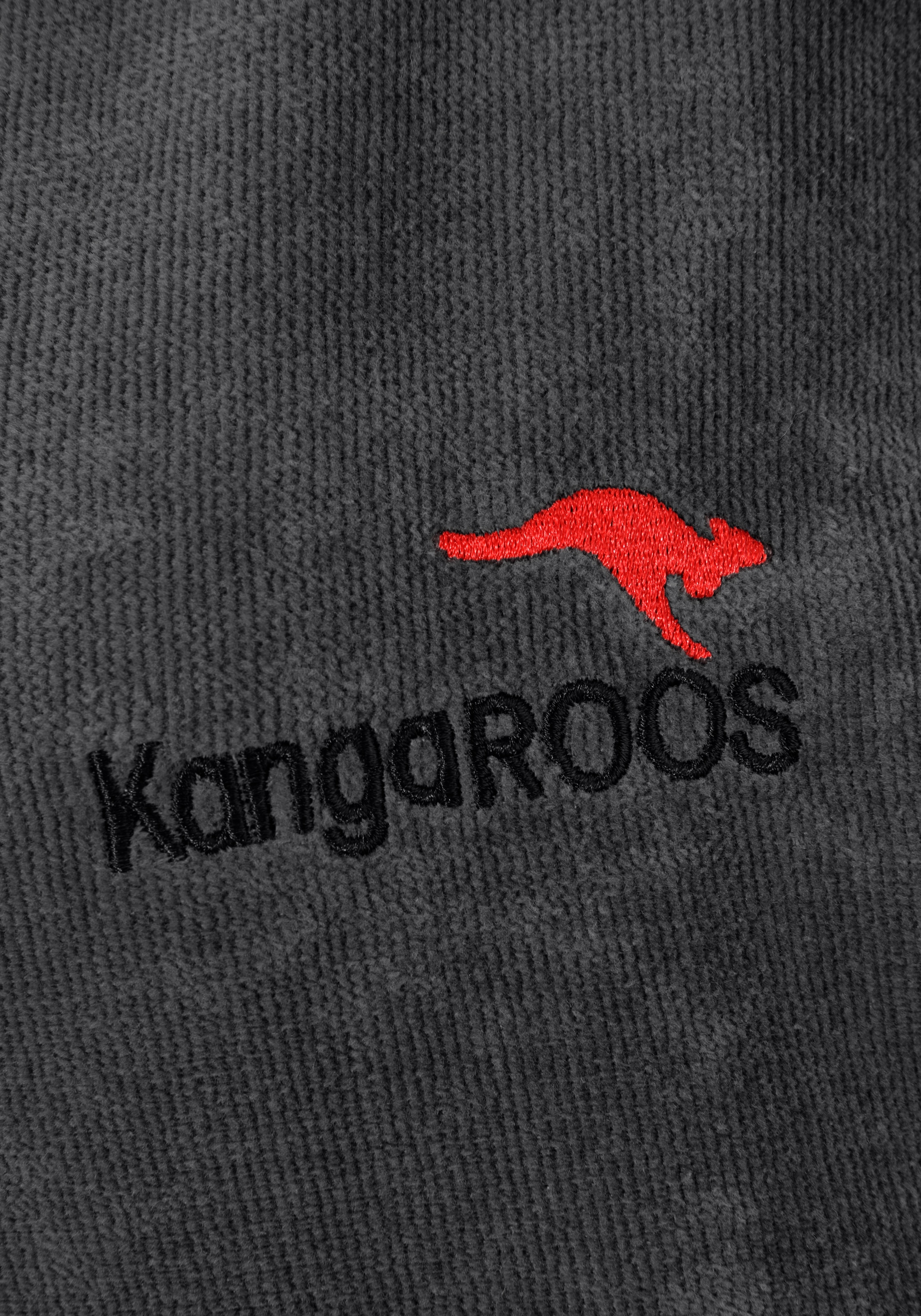 KangaROOS Badeponcho »Summer, ideal für Sauna, Spa & im Urlaub, Damen & Herren«, (1 St.), Surfponcho, mit Bauchtasche, 100% Baumwolle, Frottee