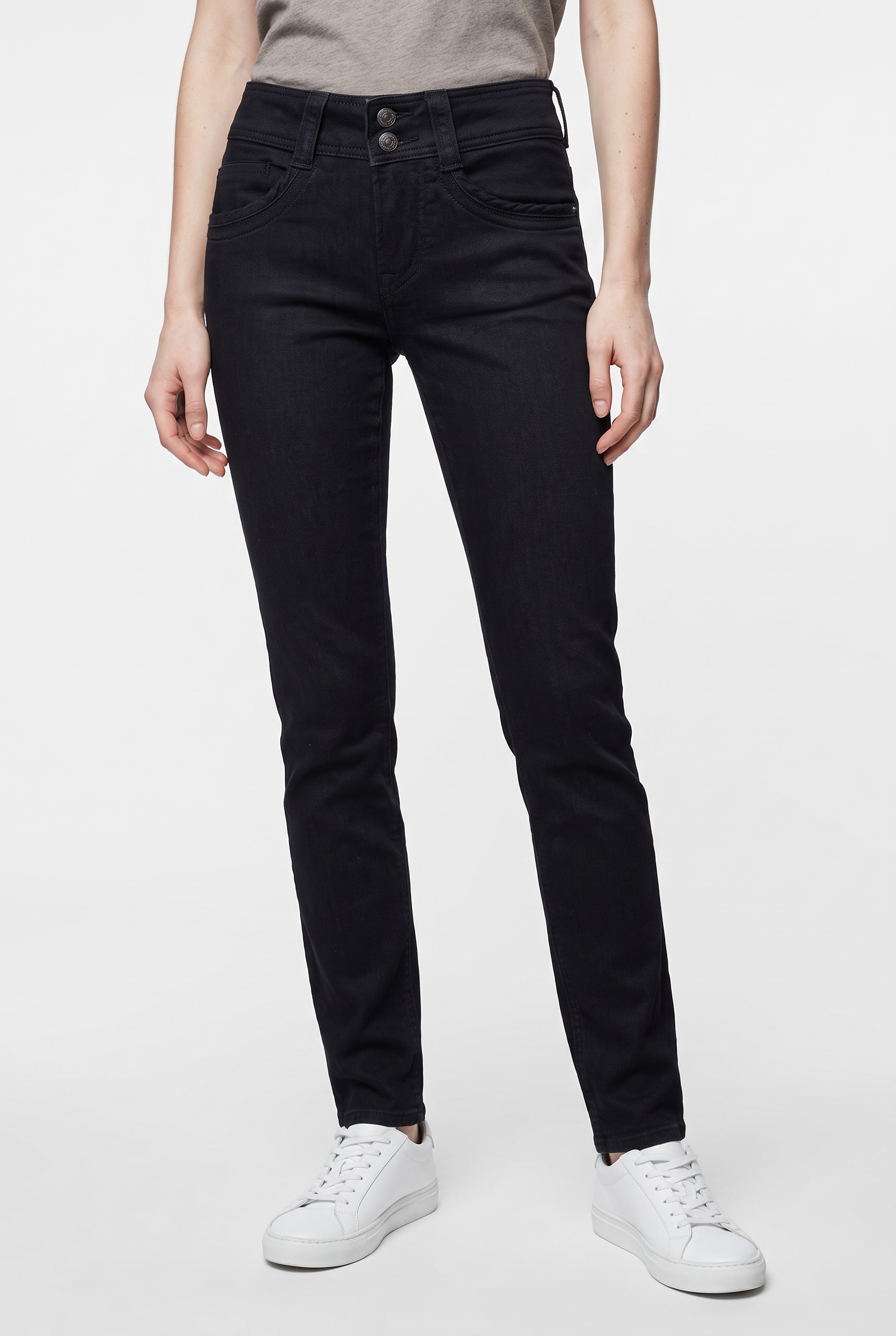 Pepe Jeans Straight-Jeans »SLIM JEANS MW GEN« mit doppeltem Knopfverschluss