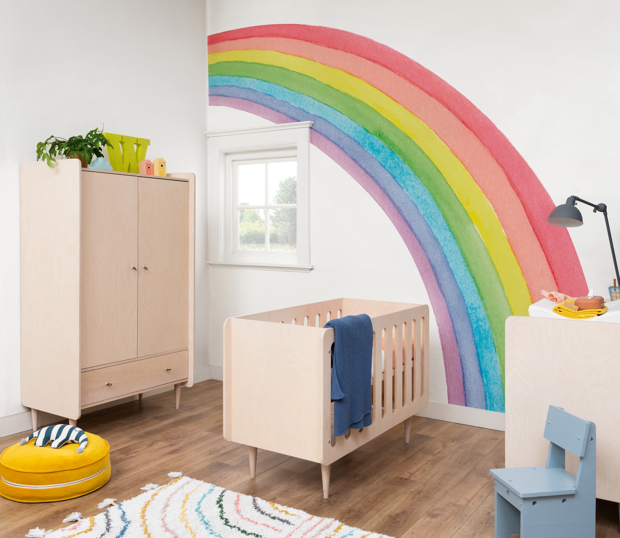 Rasch Vliestapete »Bambino XIX« mehrfarbig glatt