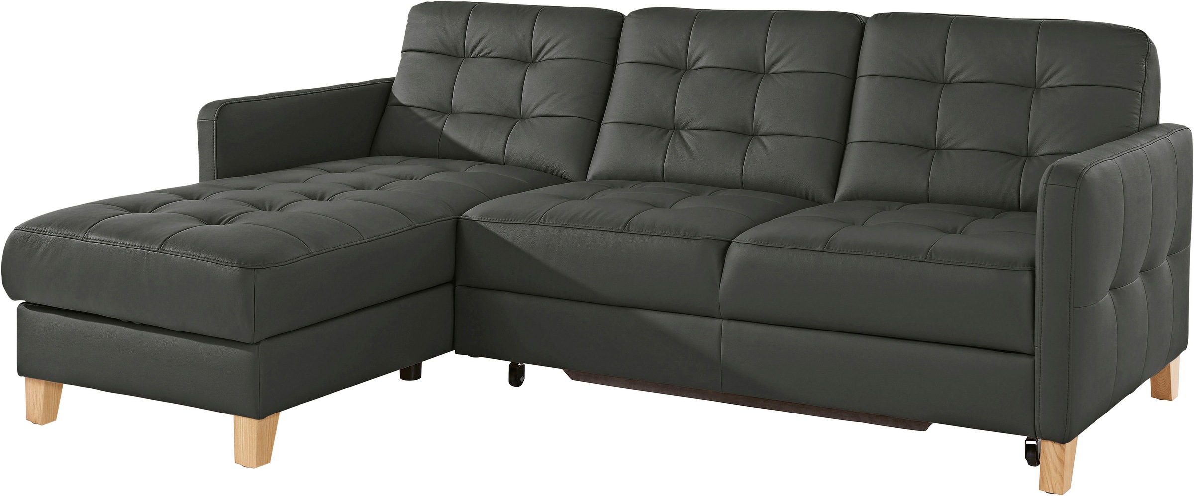 exxpo - sofa fashion Ecksofa »Elio, kompakt und komfortabel, bequem und zeitloses Design, L-Form«, wahlweise mit Bettfunktion