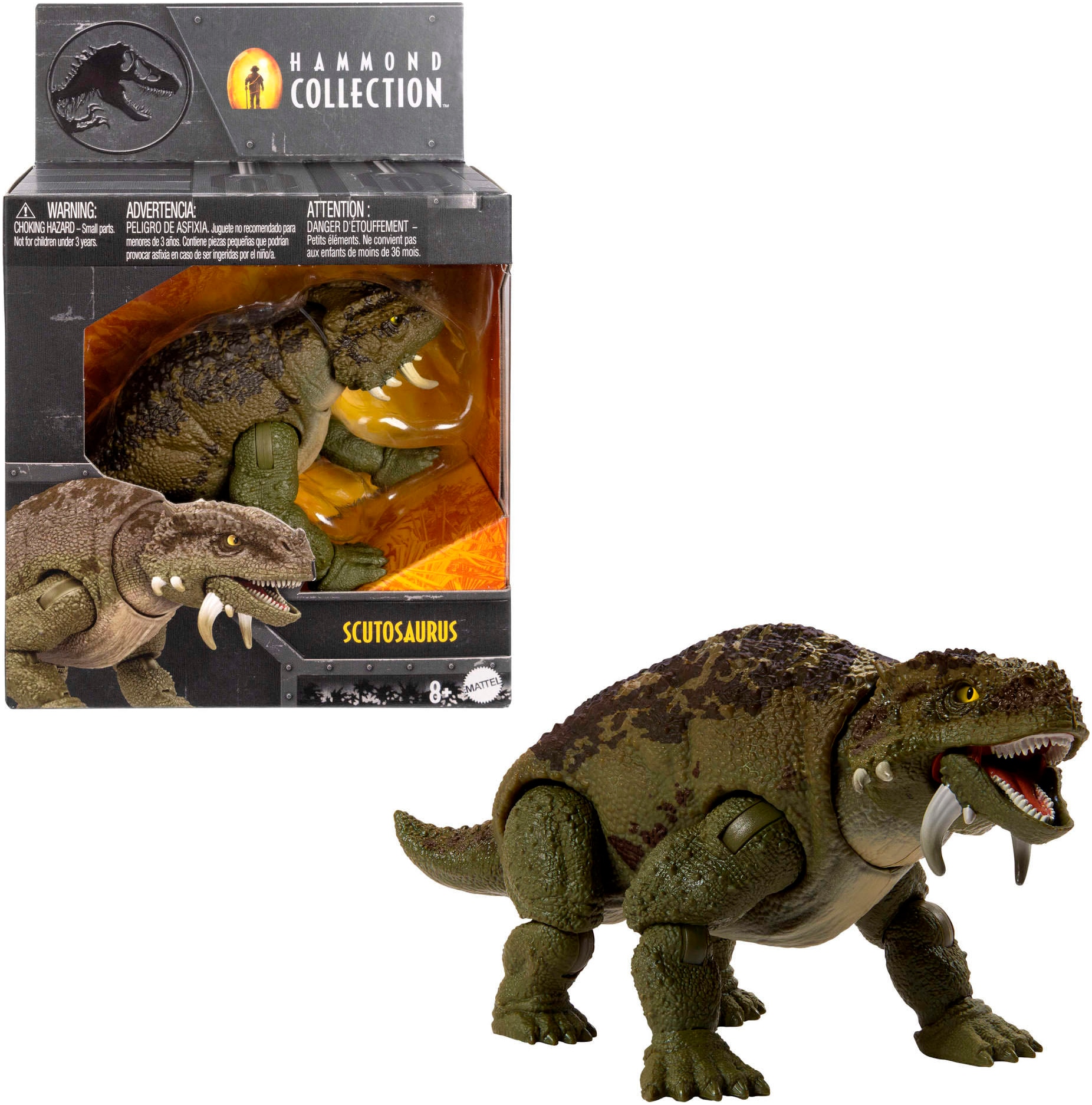 Mattel® Actionfigur »Jurassic World Hammond Collection Scutosaurus Dinosaurier«