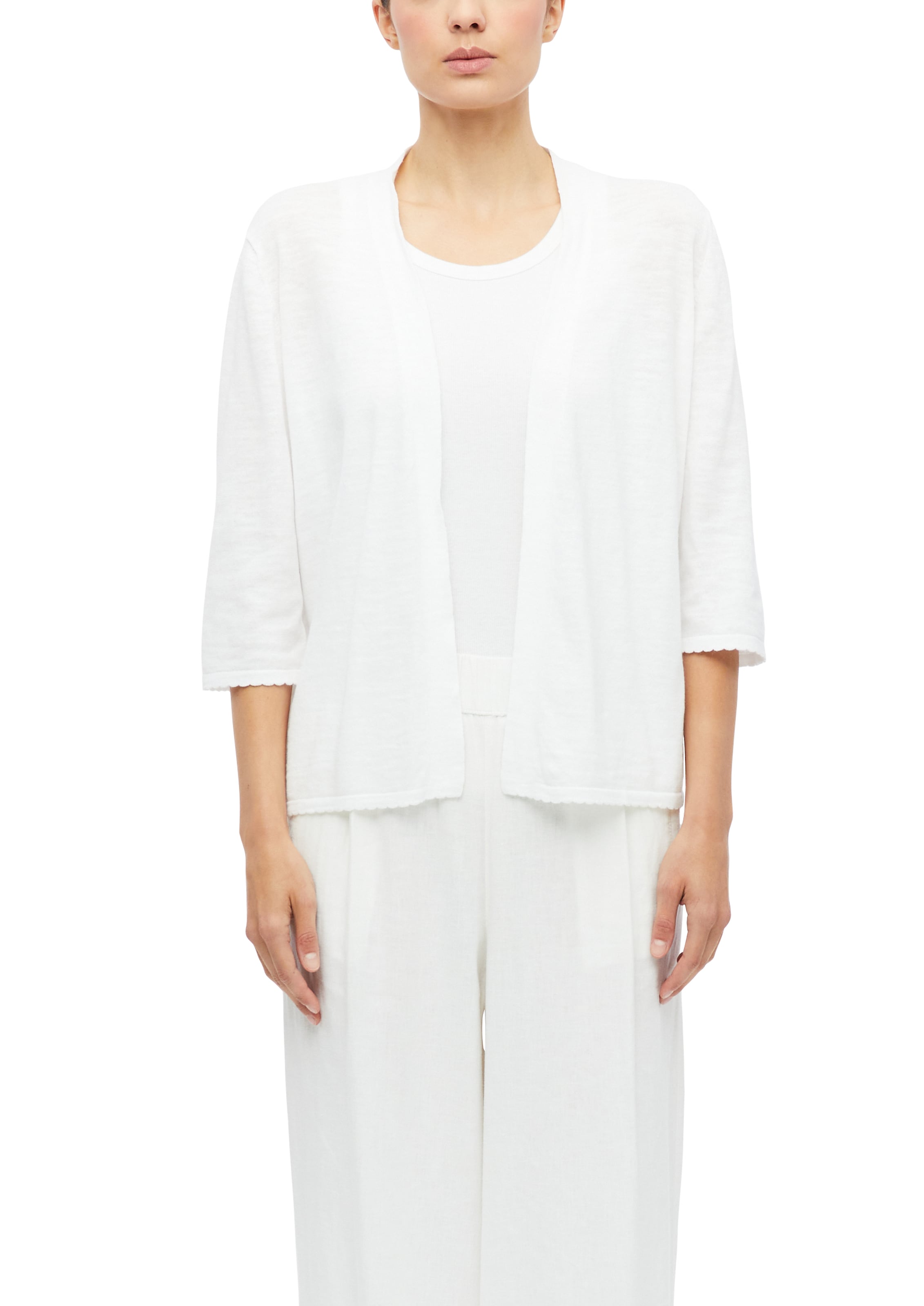 s.Oliver Cardigan 3/4-Arm Sommer-Strickjacke ohne Verschluss