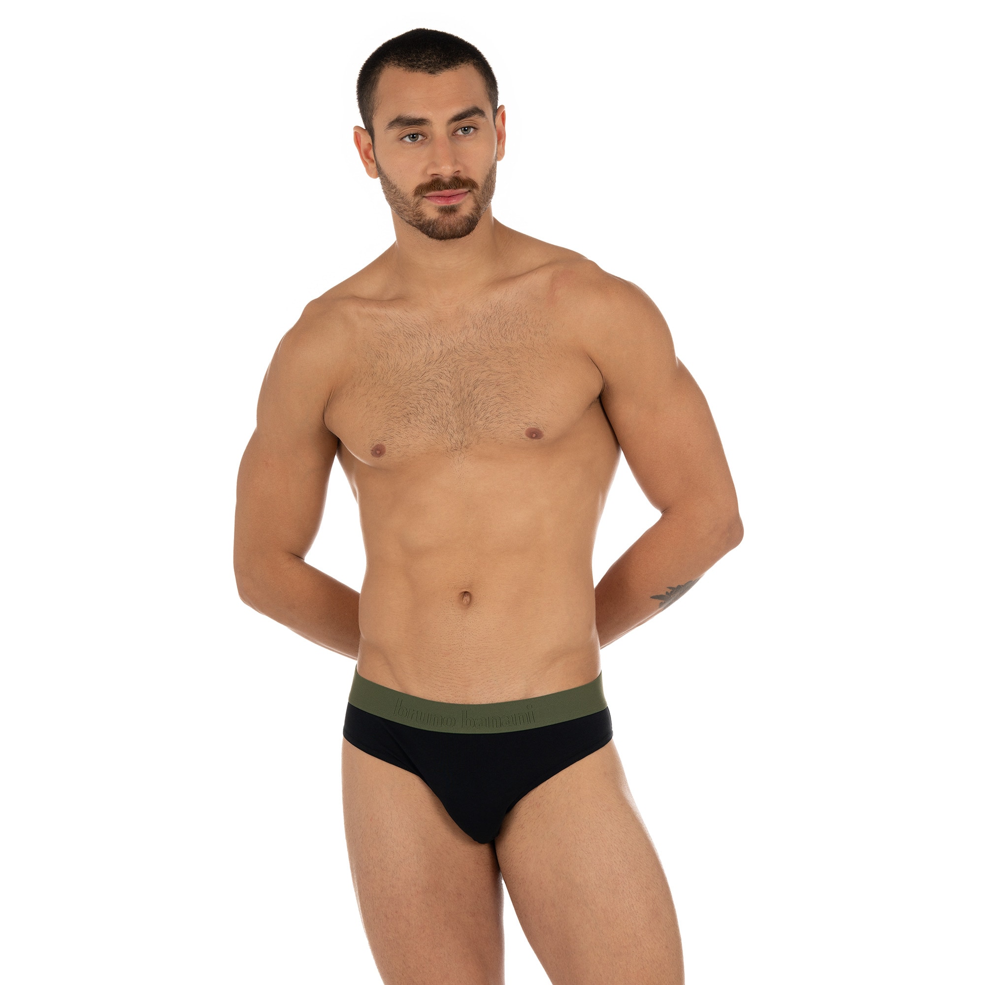 Bruno Banani Slip »Flowing«, (2er Pack), mit Logobund