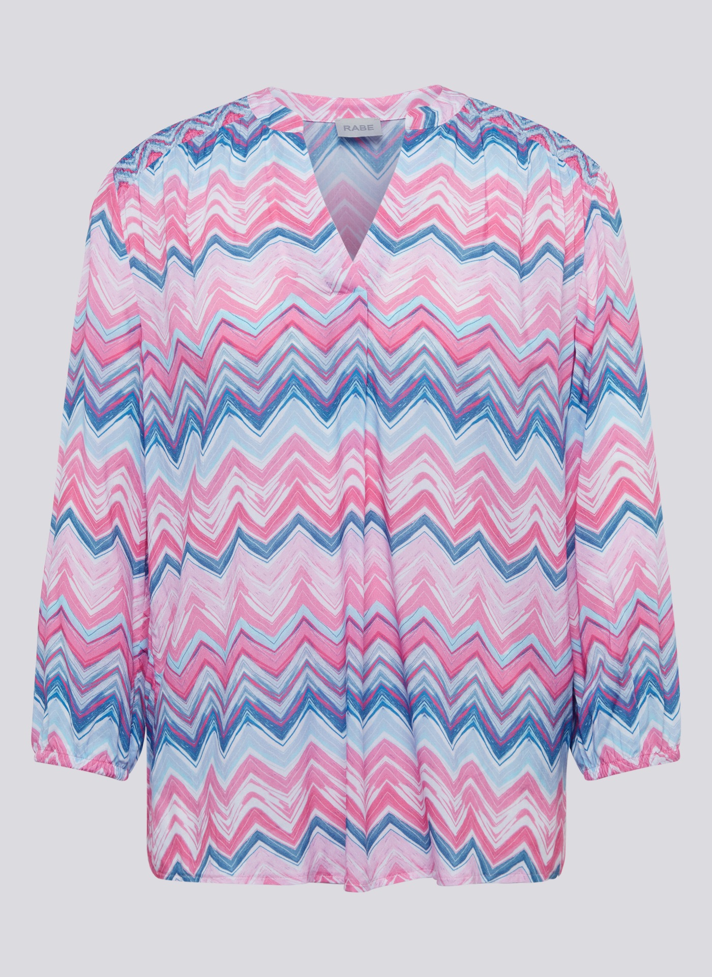 Rabe Druckbluse, mit grafischem Muster und aus reiner Viskose