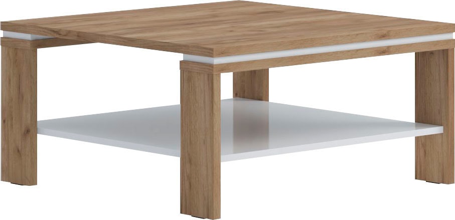 Places of Style Couchtisch »Stela«, mit Ablageboden UV-lackiert weiß Hochglanz