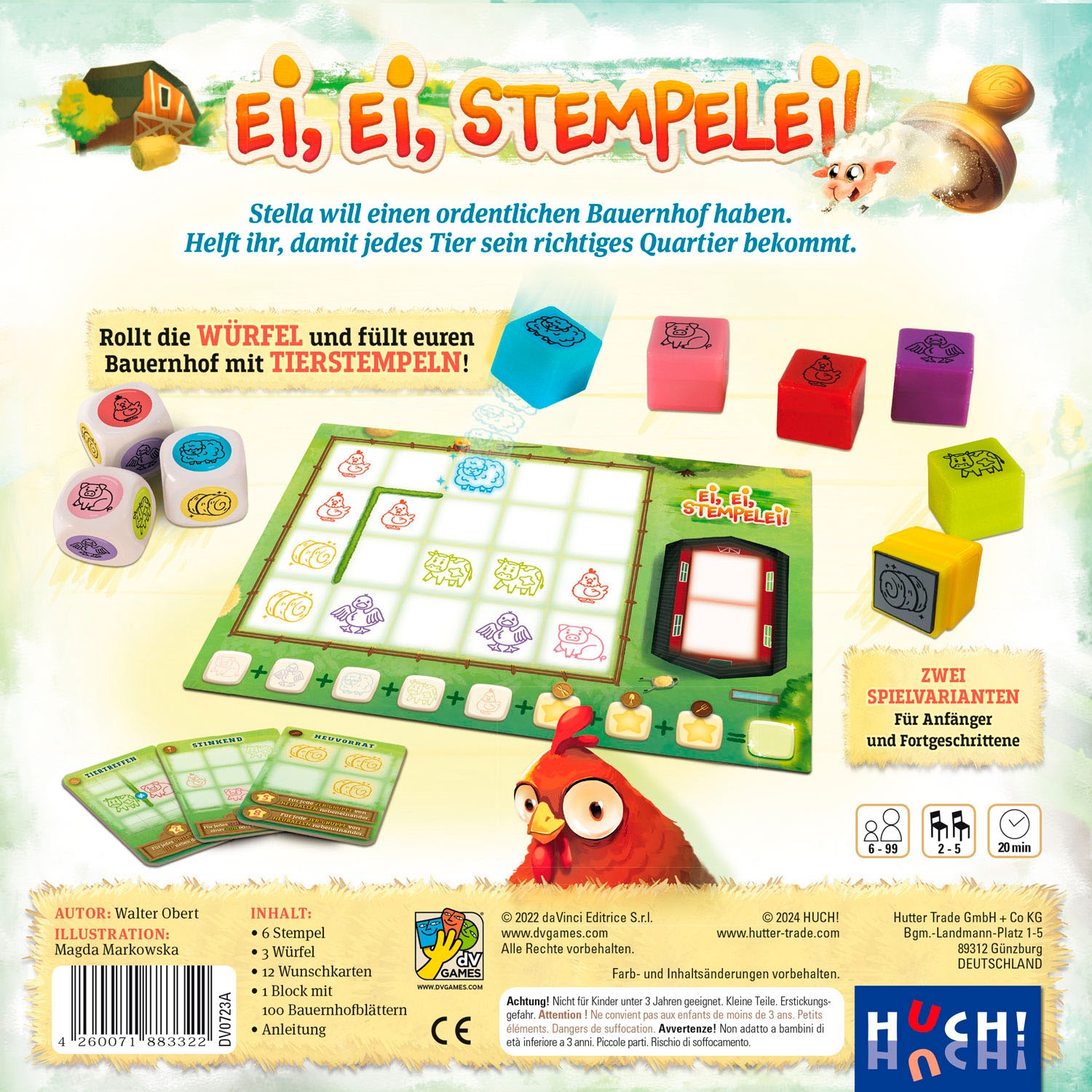 HUCH! Spiel »Ei, Ei, Stempelei!«