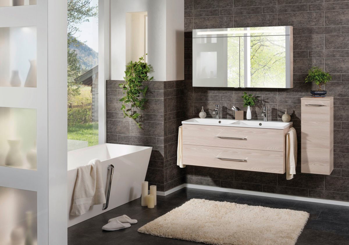 FACKELMANN Waschtisch »B.clever«, Badmöbel Breite 120 cm