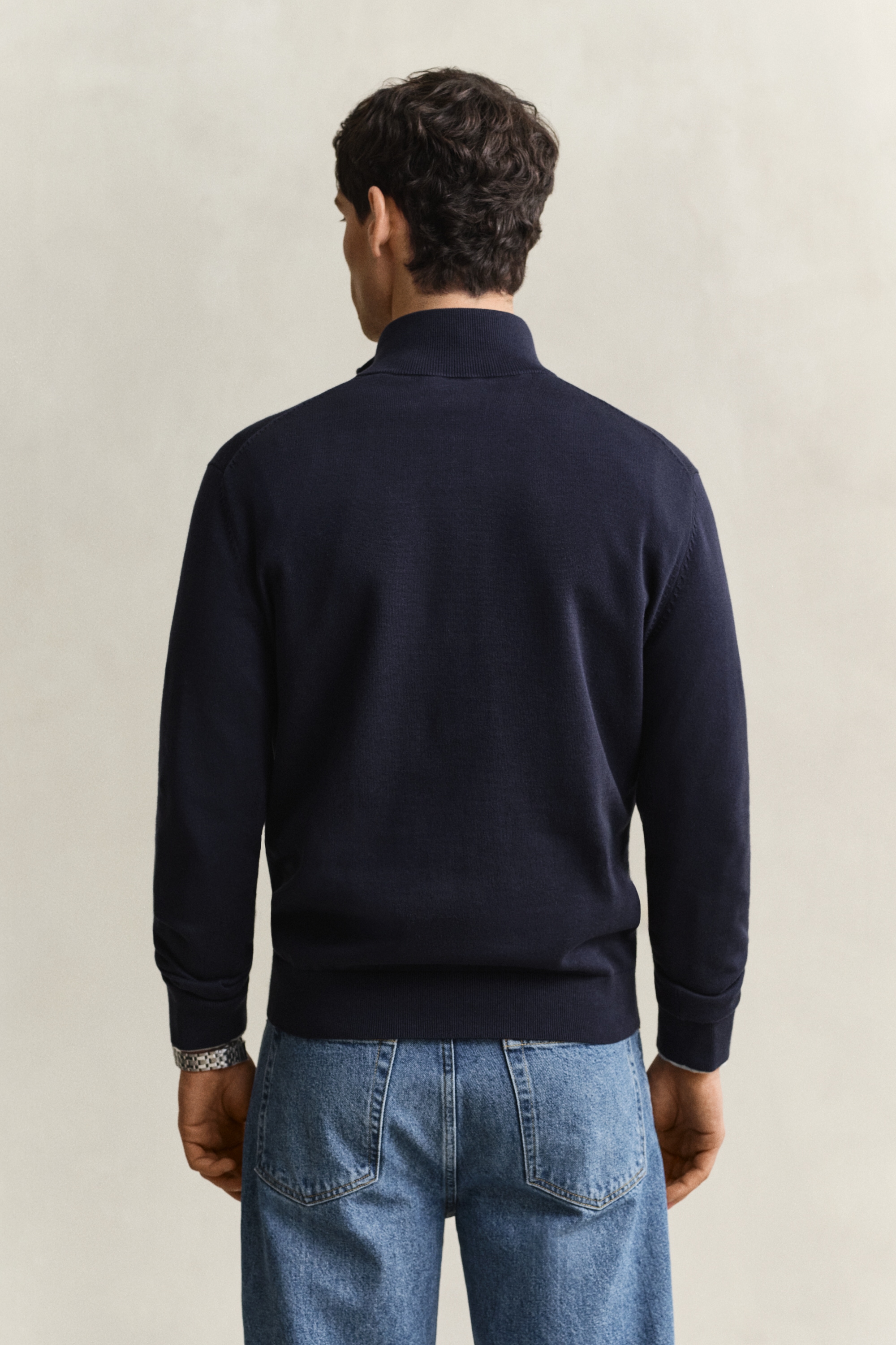 Gant 1100000002199 »CLASSIC COTTON HALF ZIP« Regular fit mit Troyerkragen