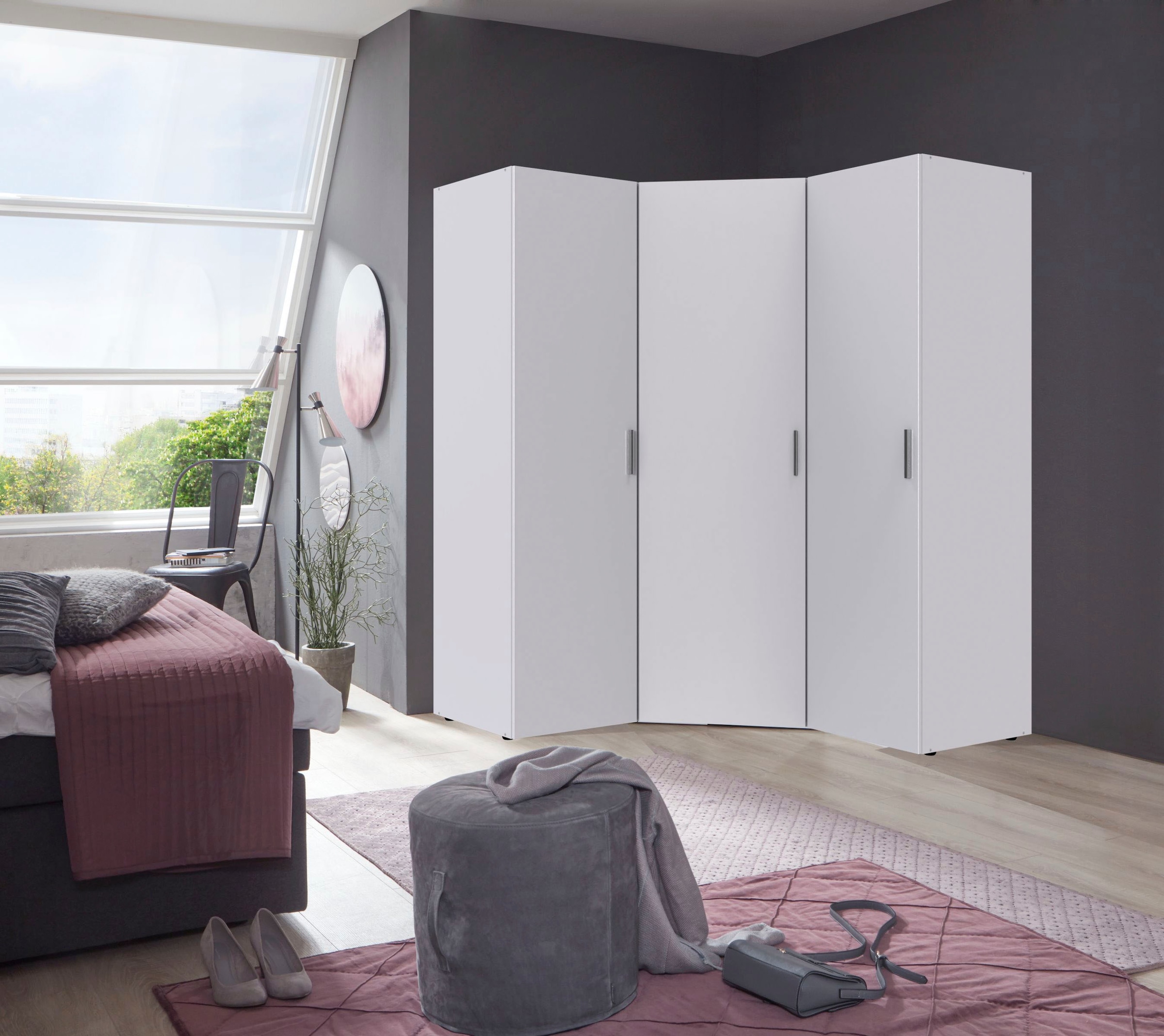Wimex Schranksystem »Münster«, (Spar-Set, 3tlg: Eckschrank+ 2 Schränke 50cm breit), Mehrzweckschrank
