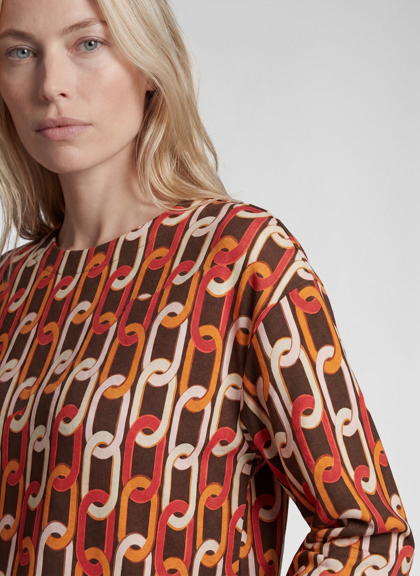 Rabe Langarmshirt miit Allover-Muster