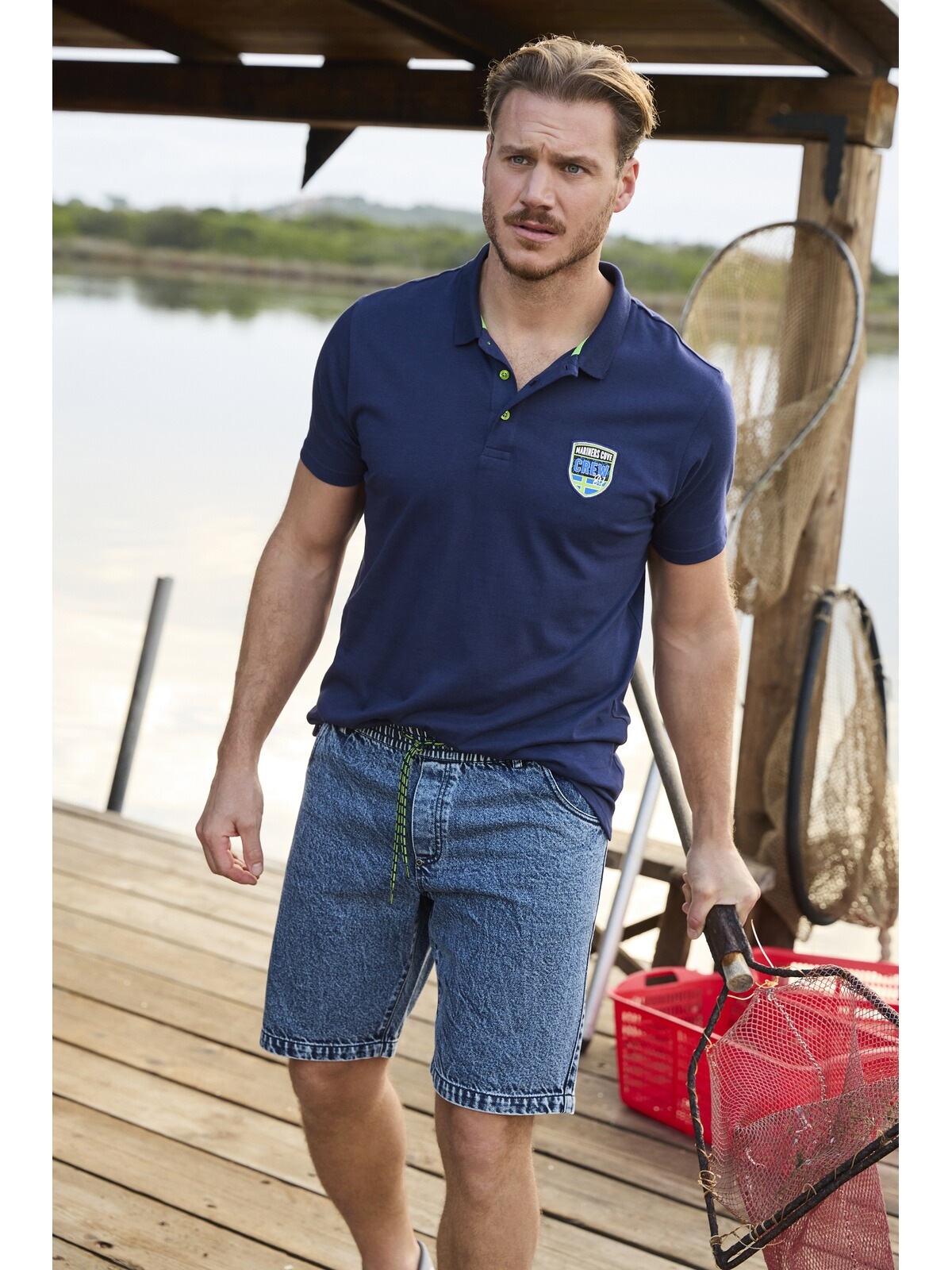 Jan Vanderstorm Poloshirt »Poloshirt OLDRIK«, (1 tlg.), mit klassischem Kentkragen
