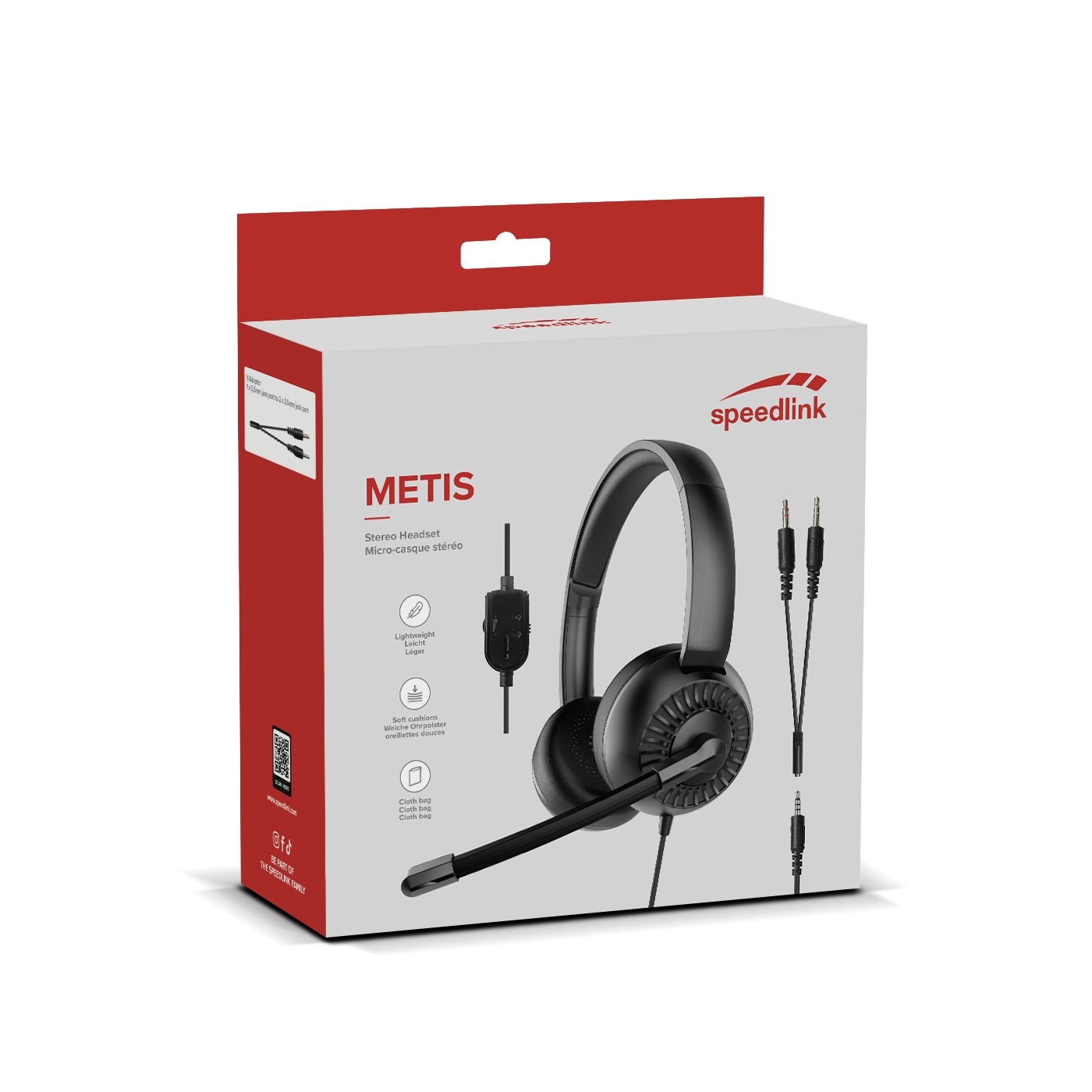 Speedlink Headset »METIS«, 3.5mm Jack mit Y-Adapter