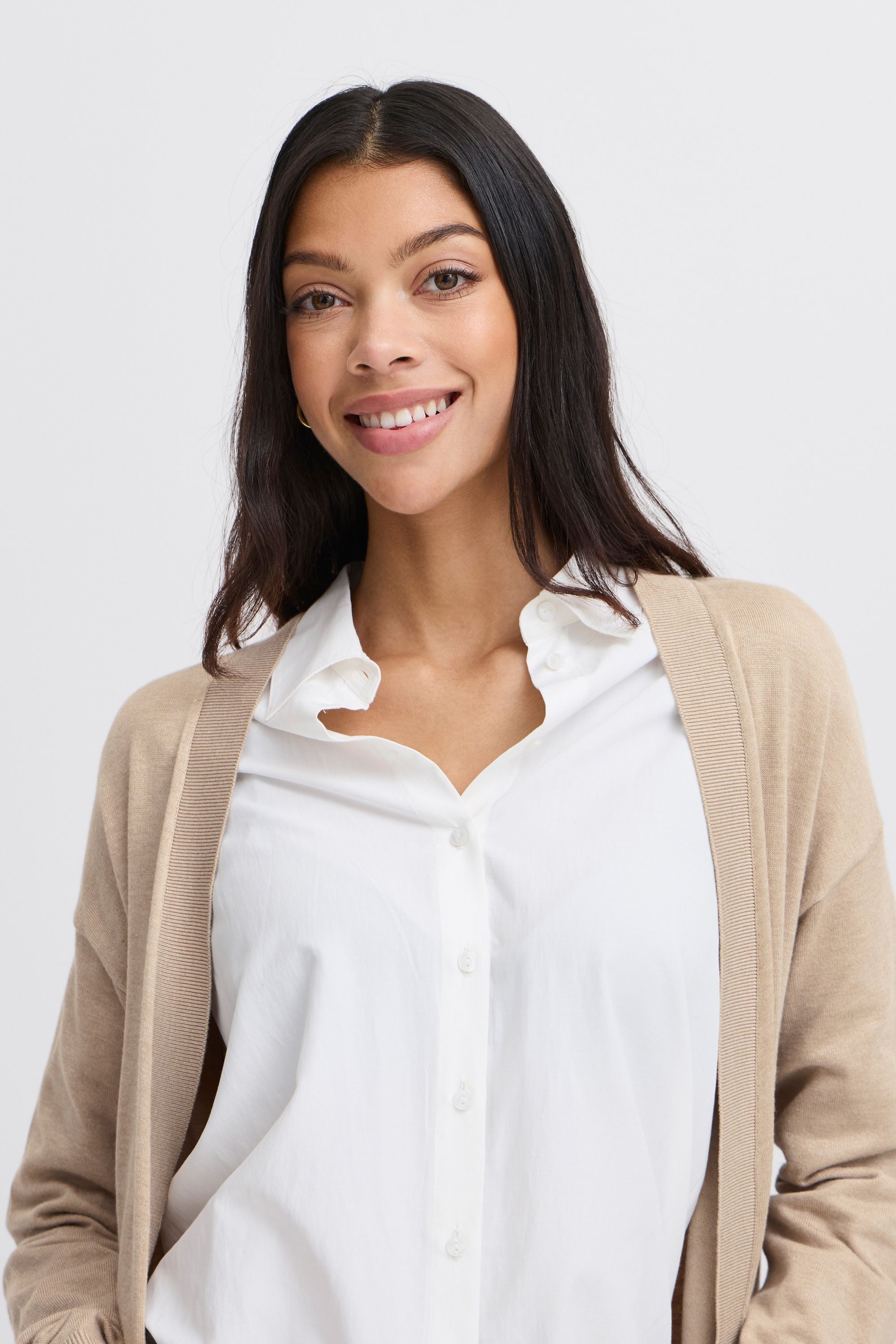 b.young Strickjacke »Strickjacke BYMMMORLA LONG CARDIGAN -«