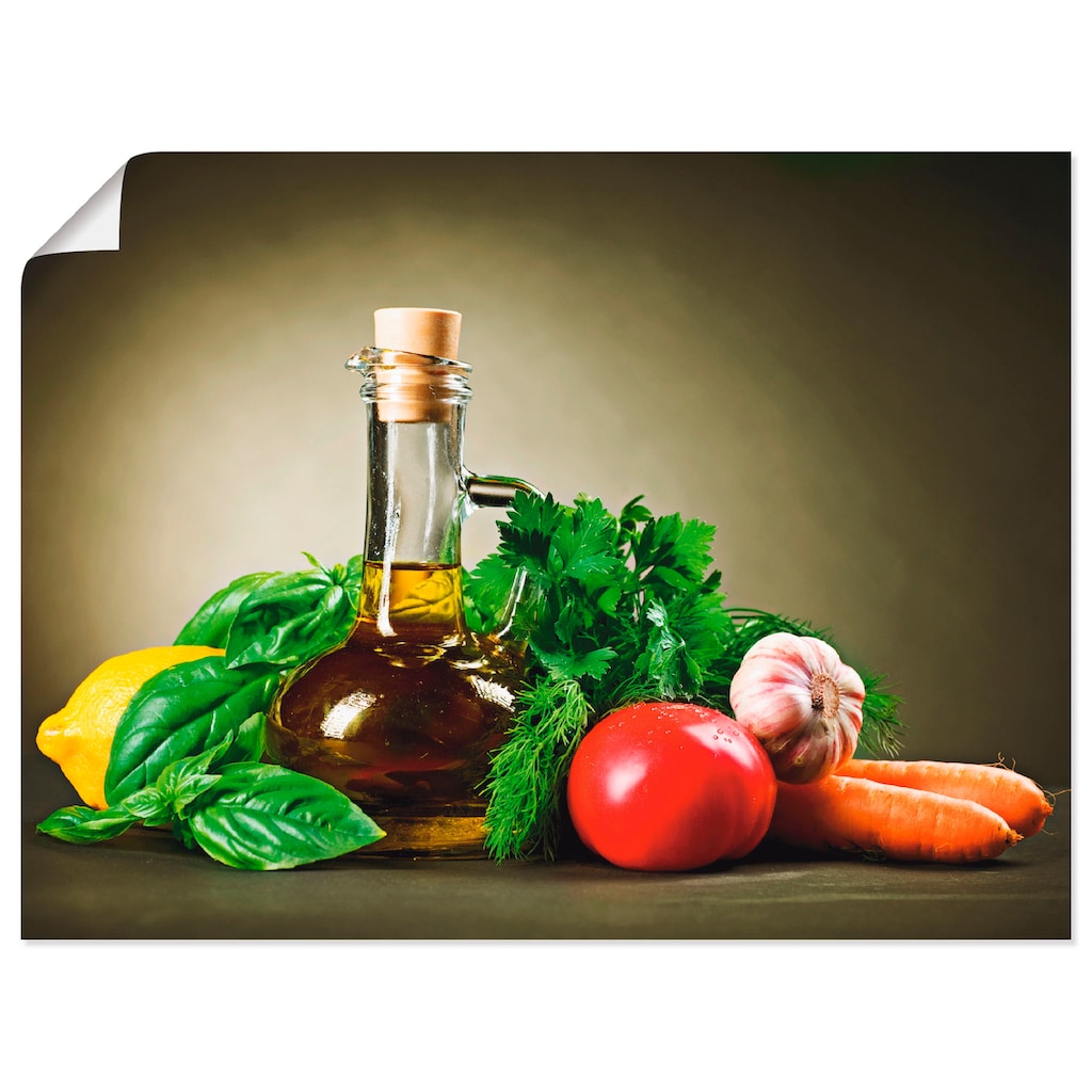 Artland Wandbild »Gesundes Gemüse und Gewürze«, Lebensmittel, (1 St.)