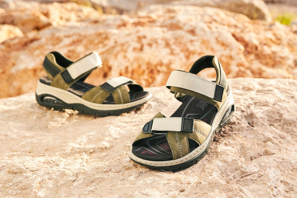 Rieker Trekkingsandale, Outdoorsandale, Sommerschuh, Klettschuh mit Rieker Air-Funktion