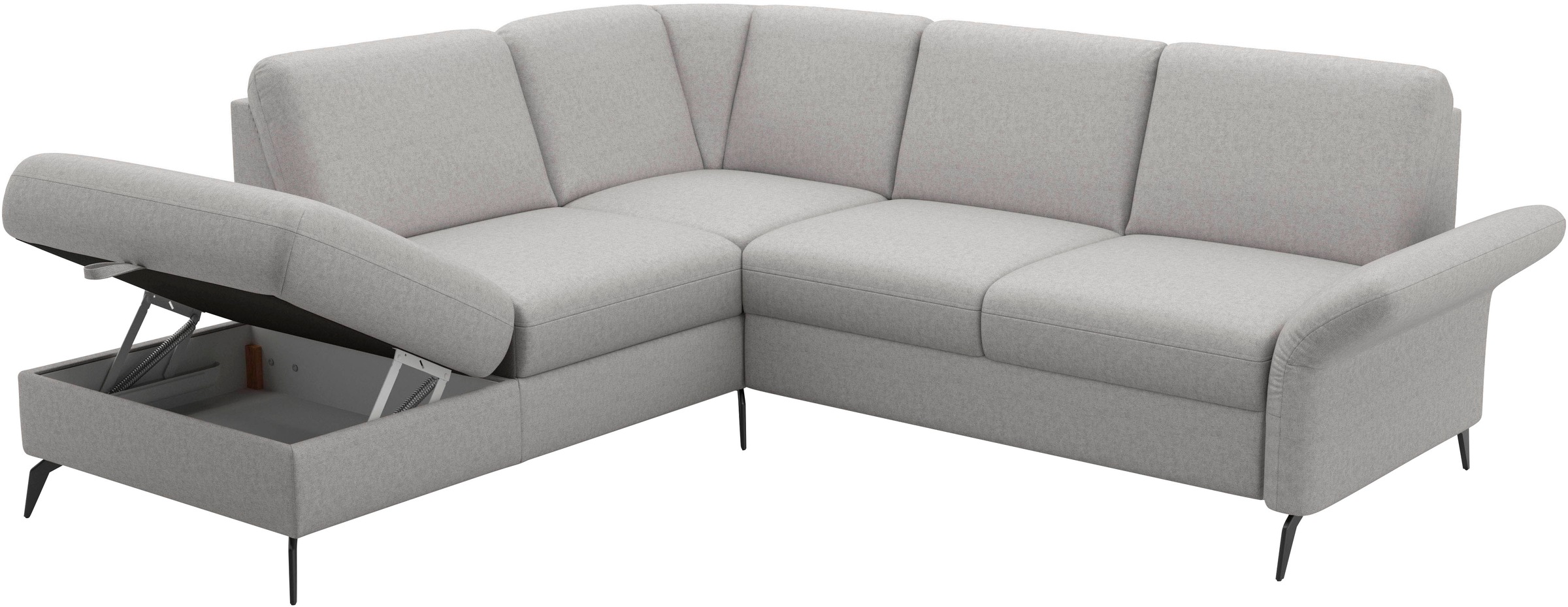 Home affaire Ecksofa »Rochelle«, wahlweise mit Bettfunktion, Bettkasten und Armteilverstellung