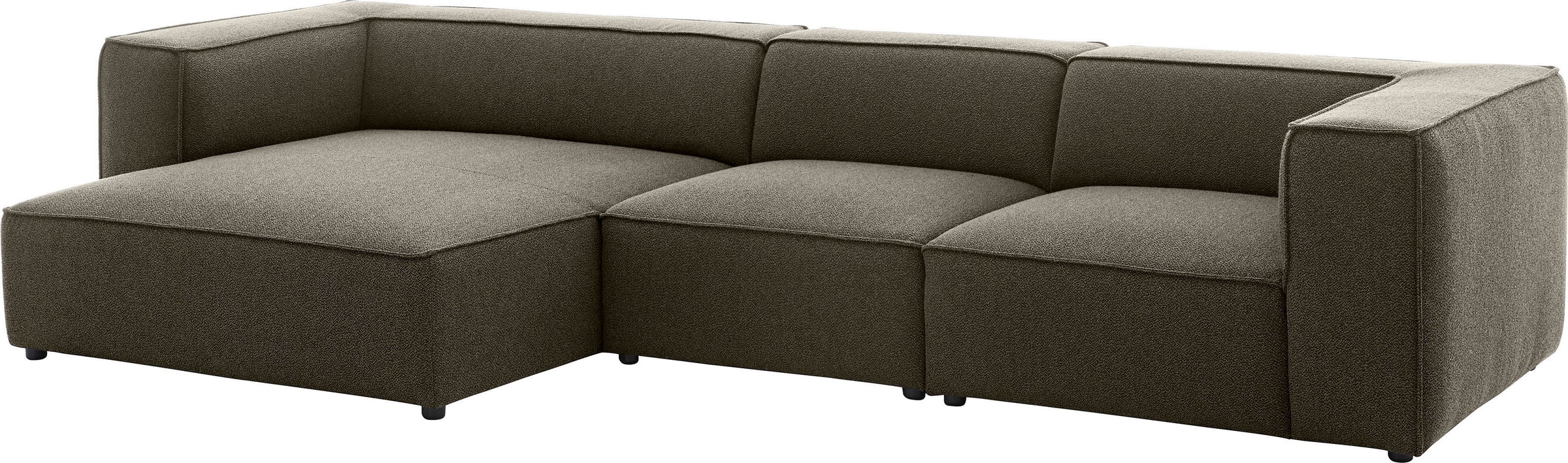 W.SCHILLIG Ecksofa »around-the-block«, mit eleganter Biese, mit Federkern, Breite 341 cm