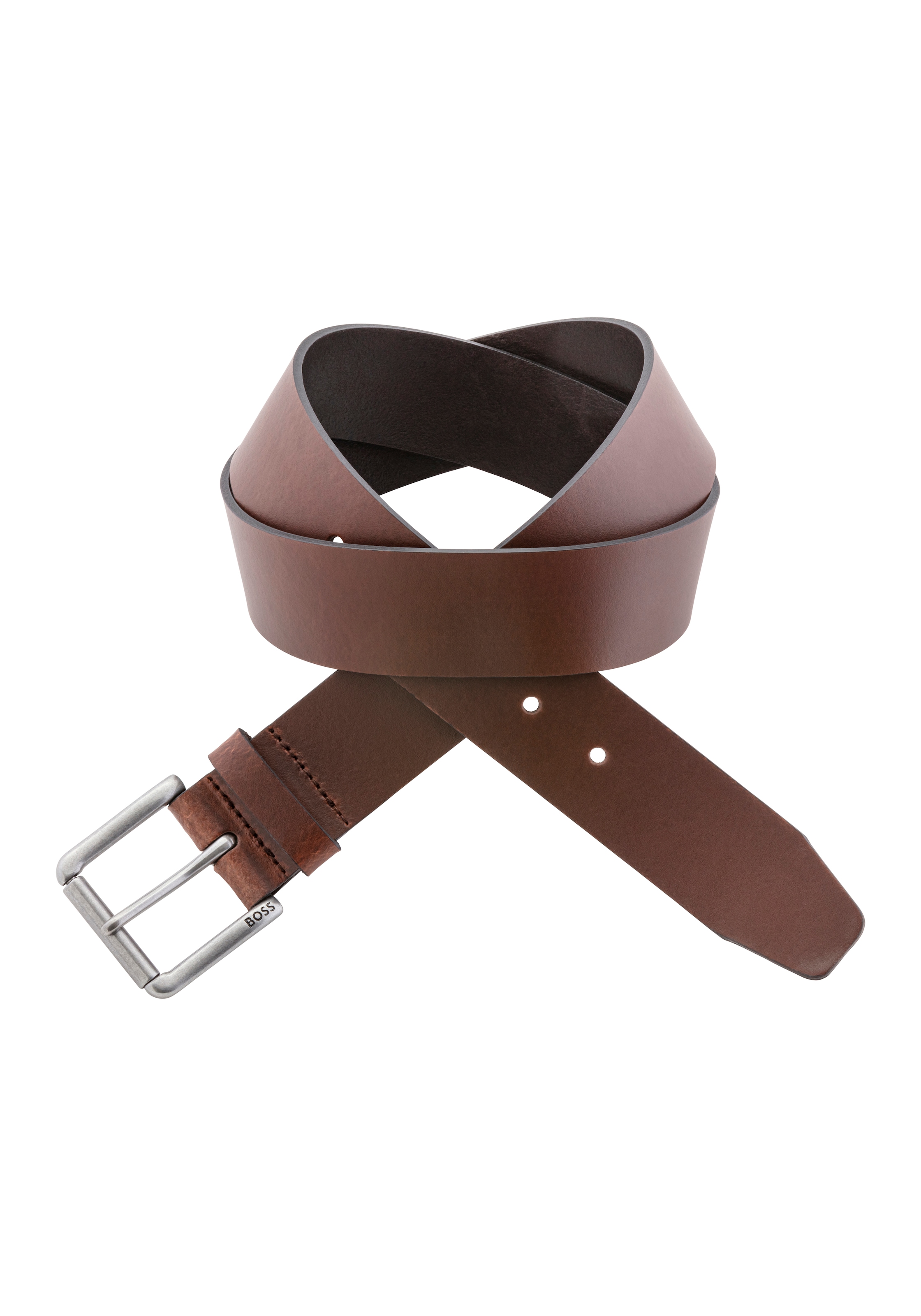 BOSS Ledergürtel »Joris Sz40« mit Logo auf der Dornschließe