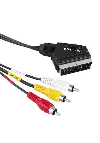 Hama Video-Kabel »Cinch-Scart-Kabel 1,5 m«, Scart, Scart, 150 cm, Scart-Stecker - 3... kaufen