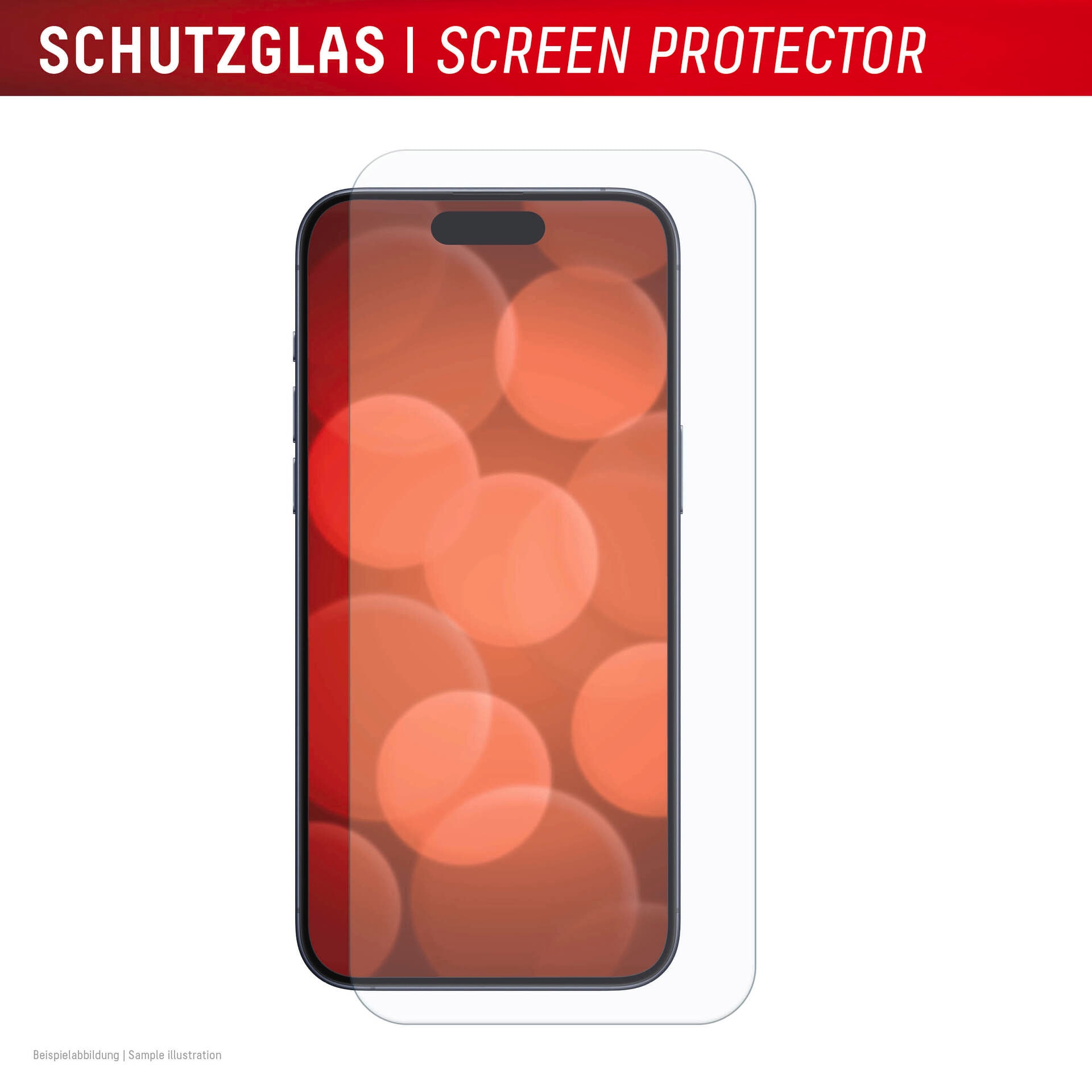 Displex Displayschutzglas »Real Glass Screen Protection + Case«, für Apple iPhone 16, Displayschutzfolie, Schutzfolie, Bildschirmschutz, kratz- & stoßfest