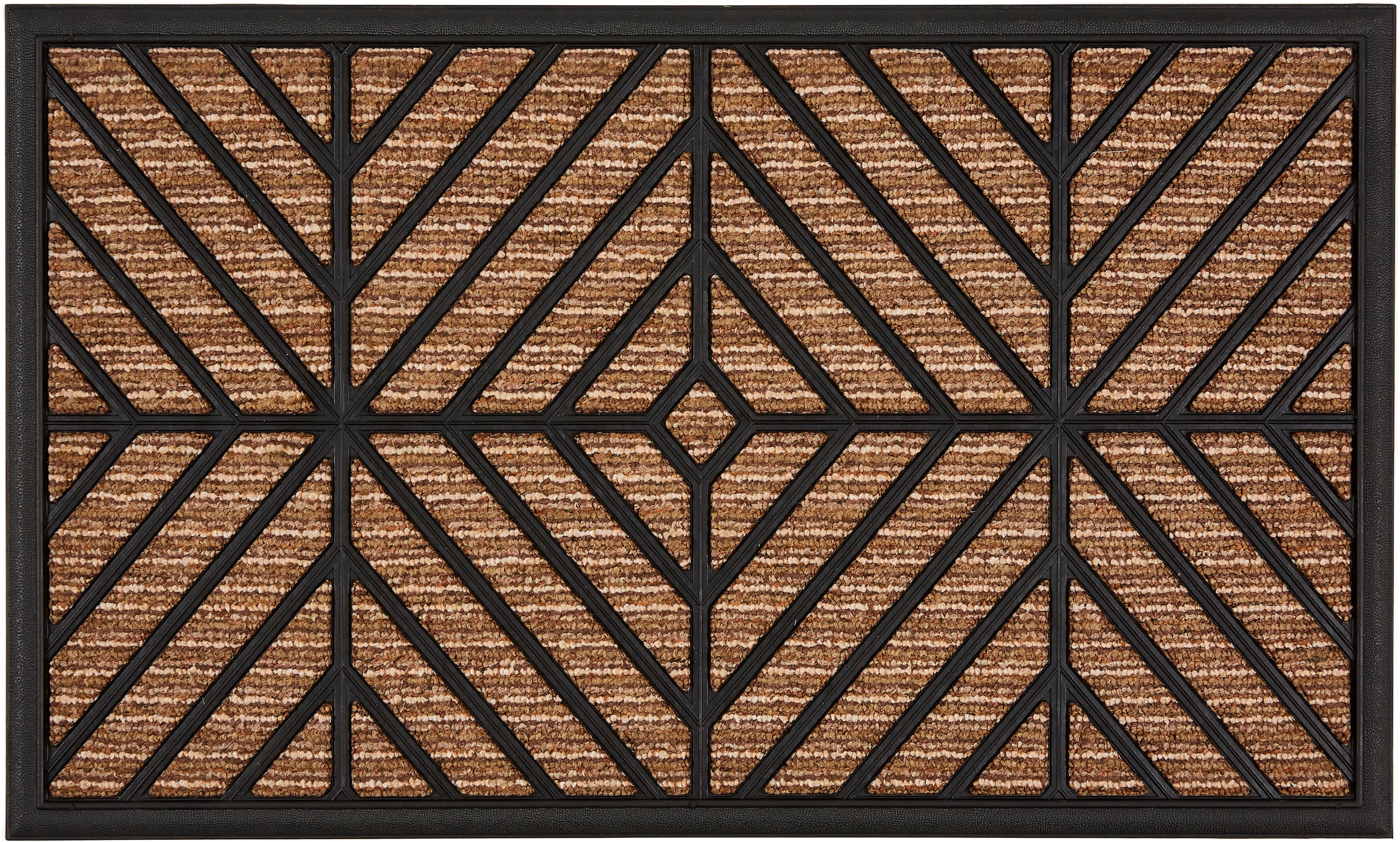ASTRA Fußmatte "Border Graphic" rechteckig 8 mm Höhe Türmatte, Schmutzfangmatte, rutschfest, In und Outdoor