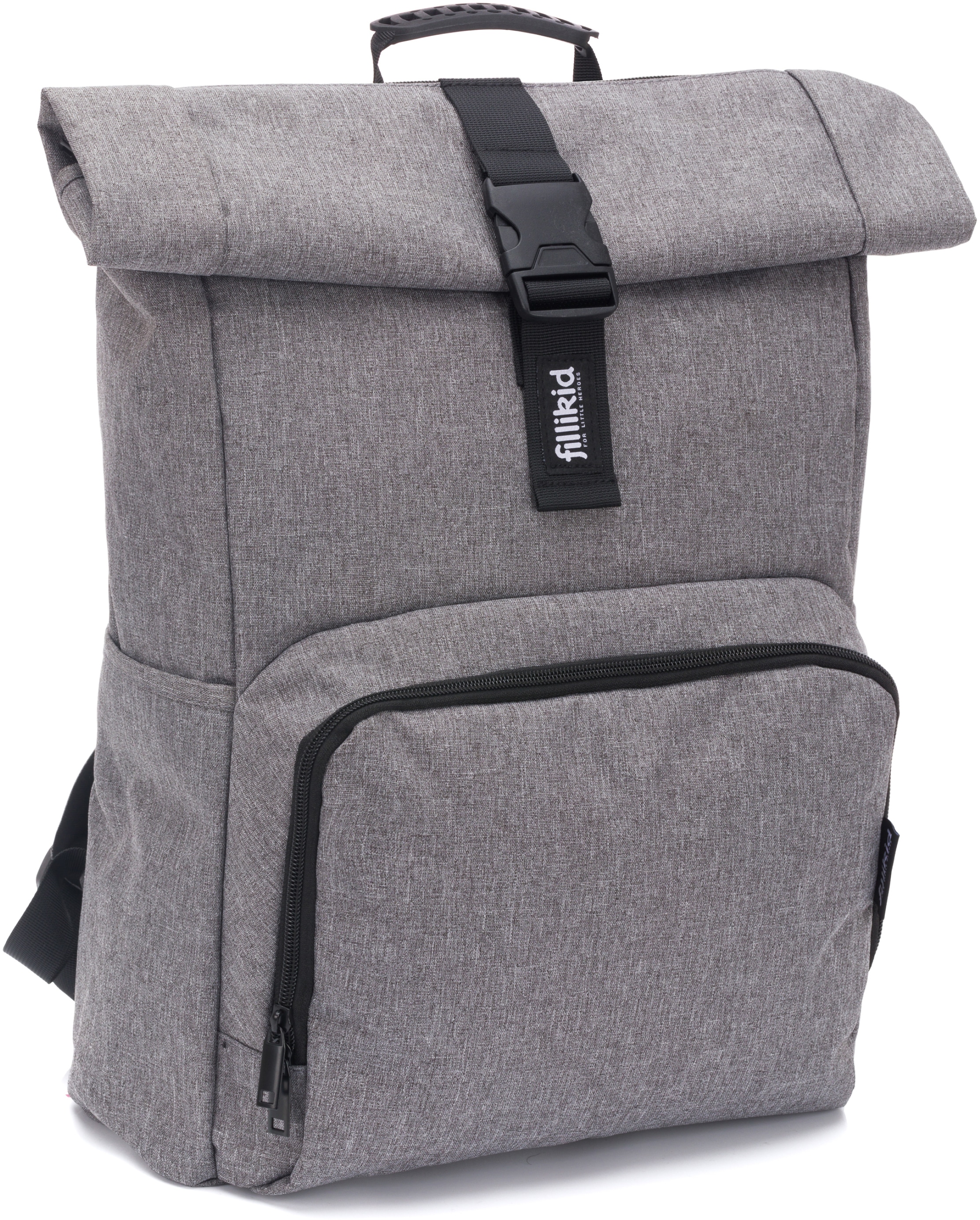 Wickelrucksack »Tokio, grau melange«, mit Wickelauflage und Volumenerweiterung