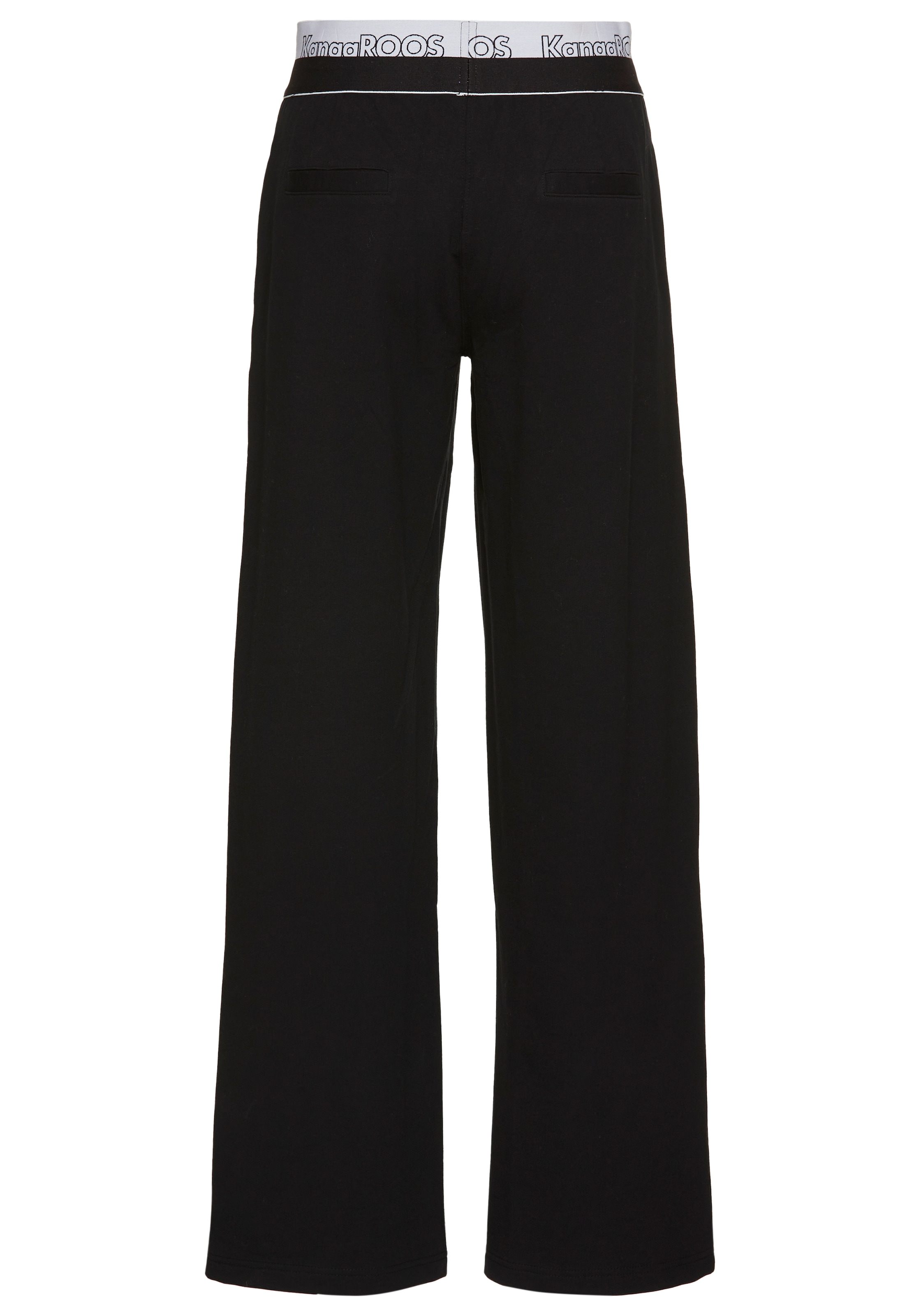 KangaROOS Jerseyhose, Wide-Leg mit Logobund