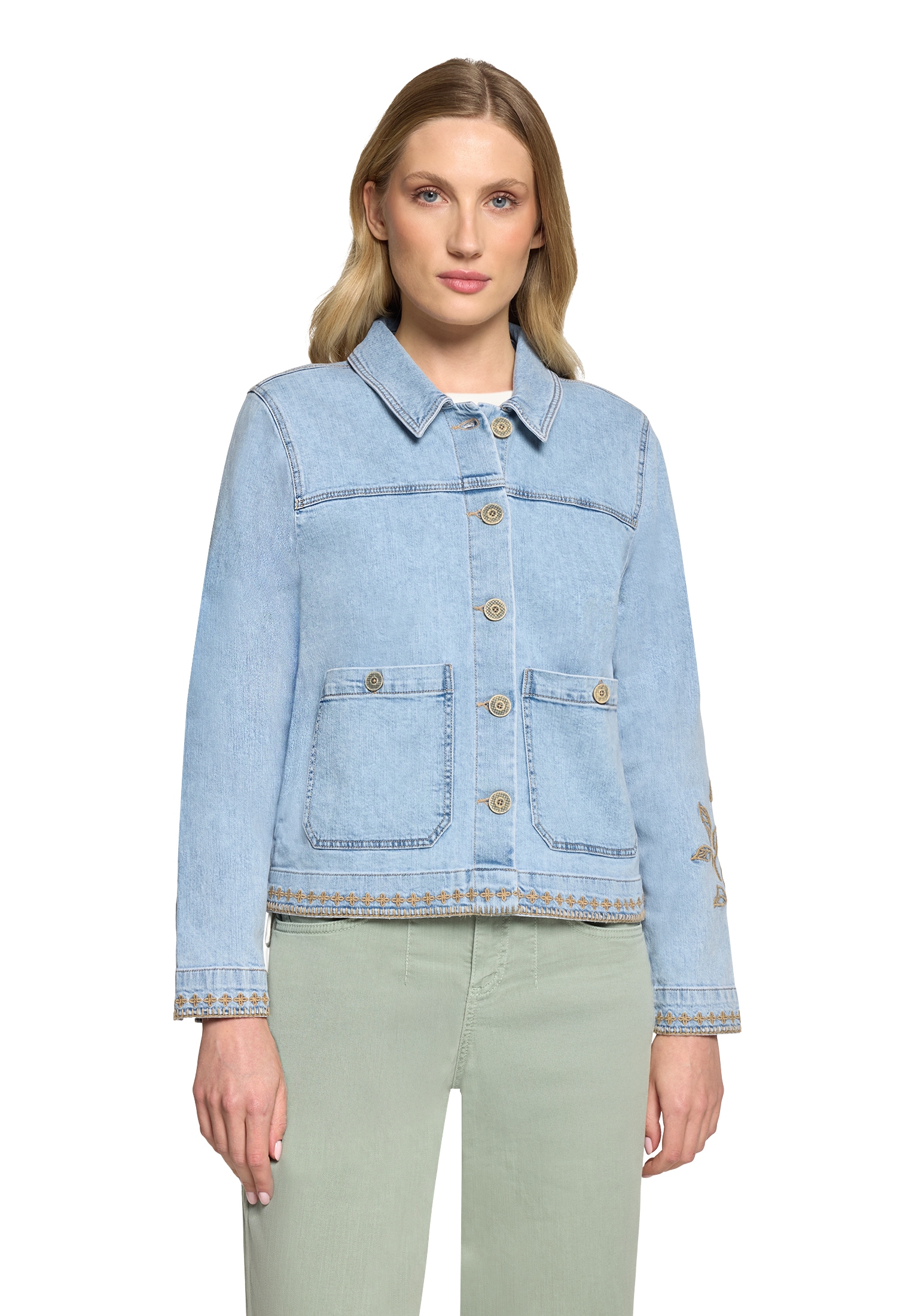 Cartoon Jeansblazer »Jeansjacke mit Stickerei«