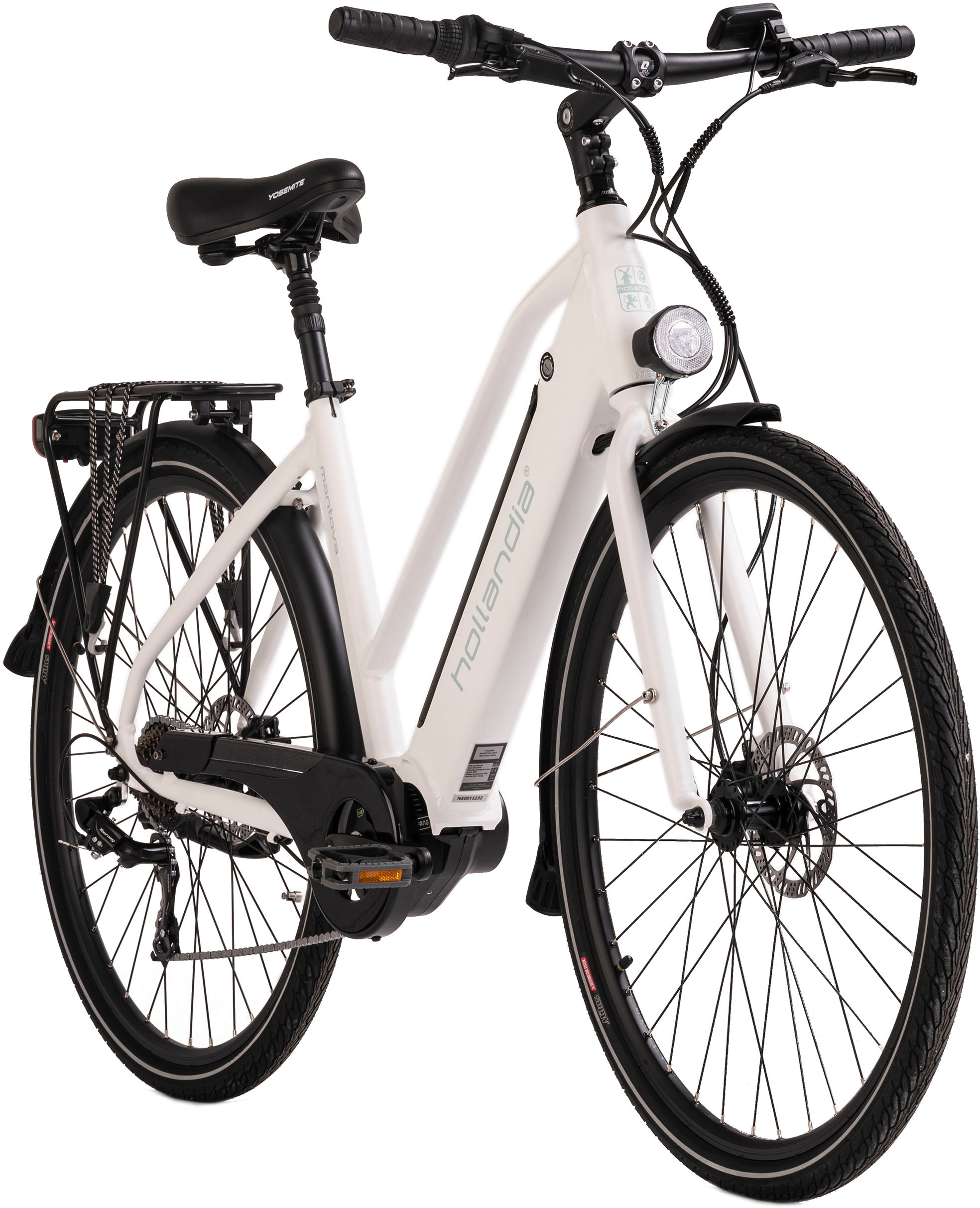 Hollandia E-Bike »Mantova«, 7 Gang, Shimano, Tourney, Mittelmotor 250 W, Pedelec, Elektrofahrrad für Damen u. Herren, Urbanbike