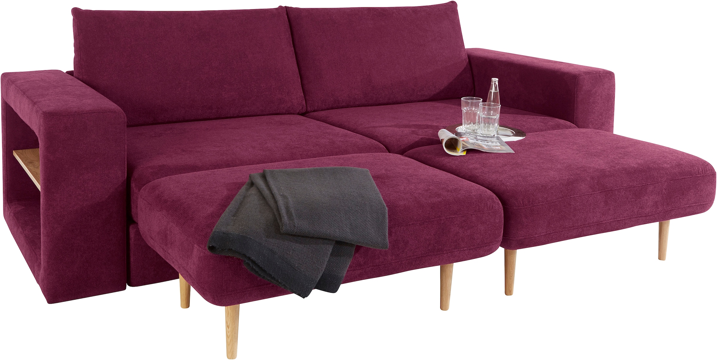 Sofa wird aus Raten »Looksvb«, 4-Sitzer Verwandlungssofa: by Joop bestellen LOOKS auf mit Wolfgang mit Armteilen Hockern, 2 Regalfunktion in beiden Sofa