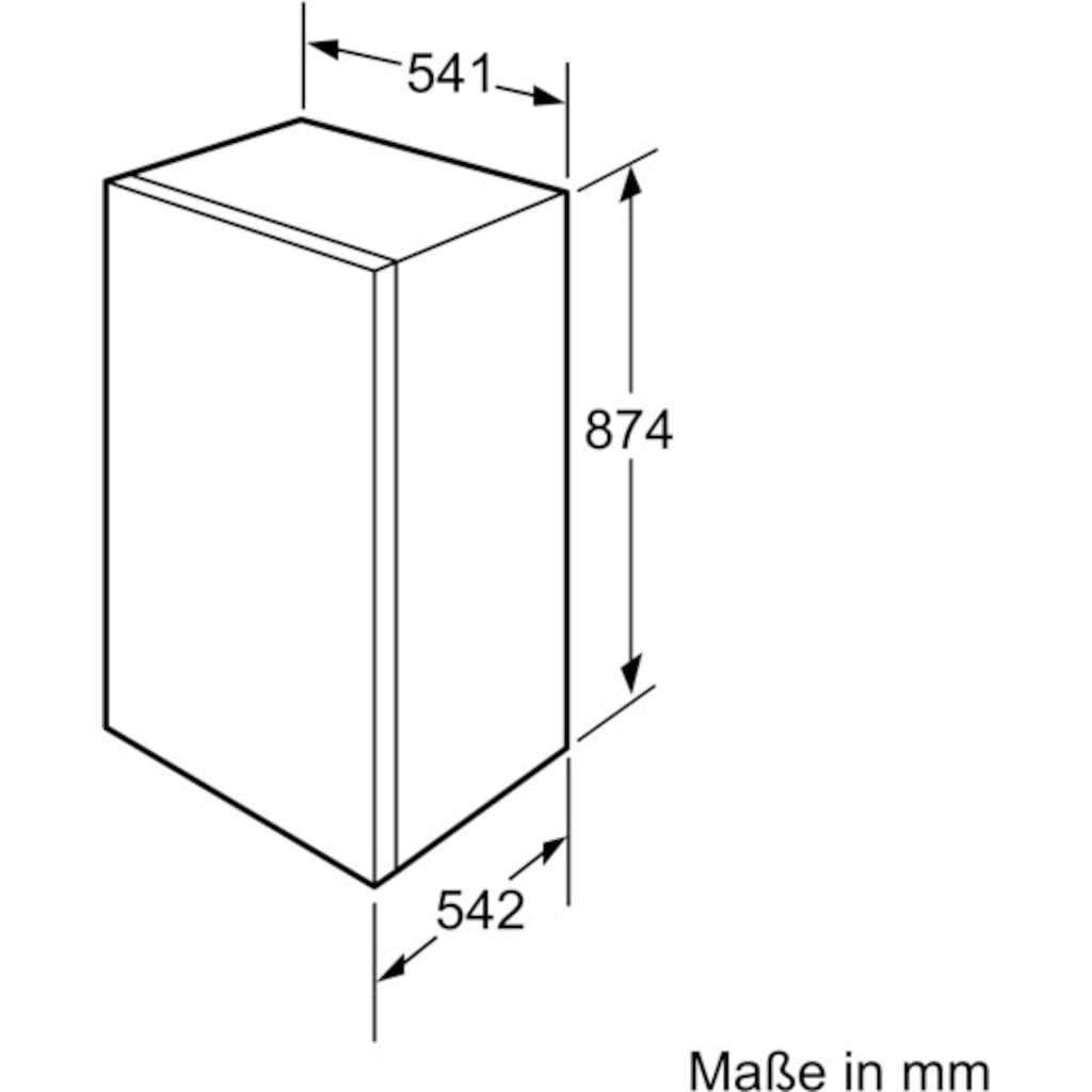 BOSCH Einbaukühlschrank »KIR18NSF0«, KIR18NSF0, 88 cm hoch, 54,1 cm breit