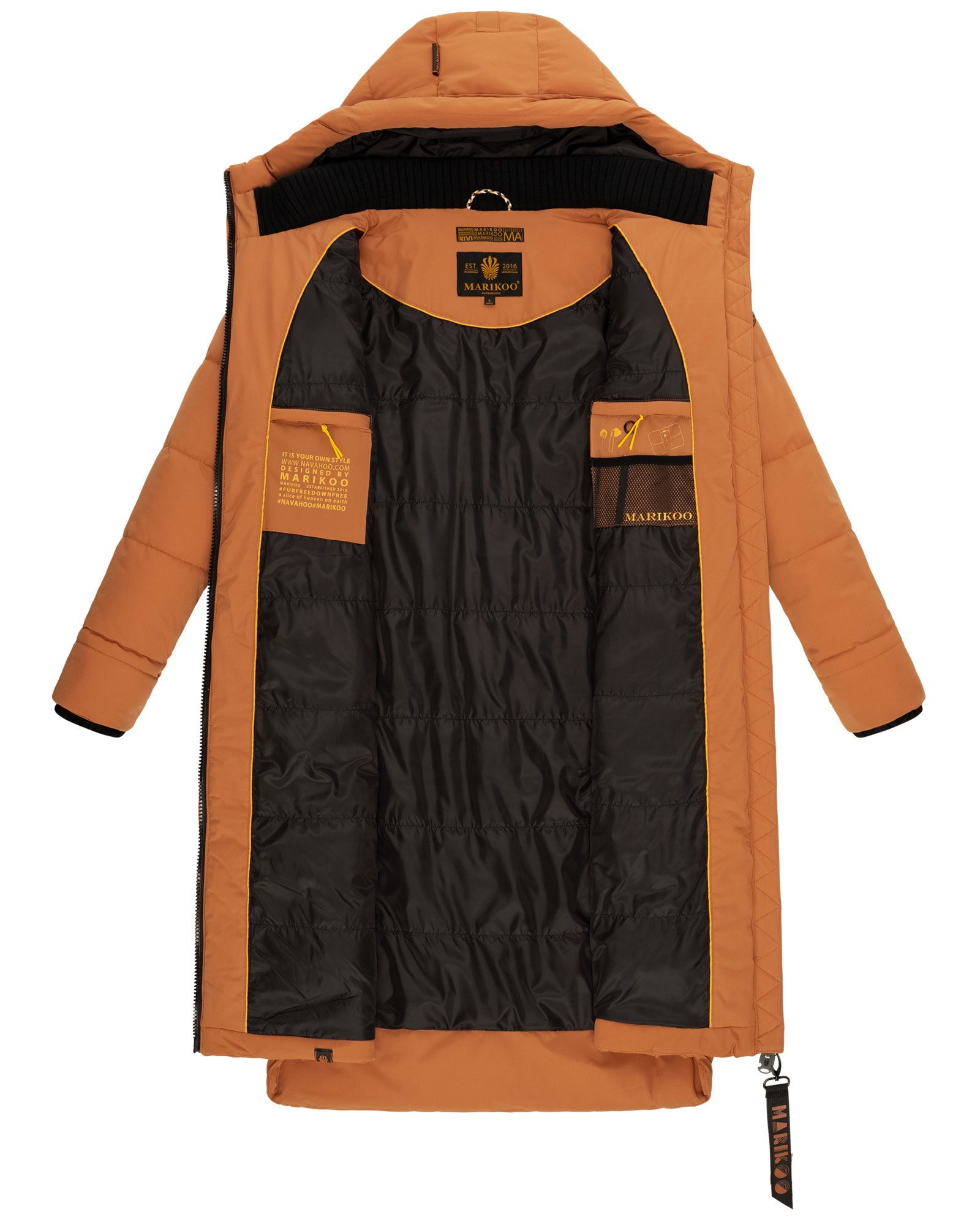 Marikoo Winterjacke »Marikoo Benikoo Damen lange Winterjacke B949«