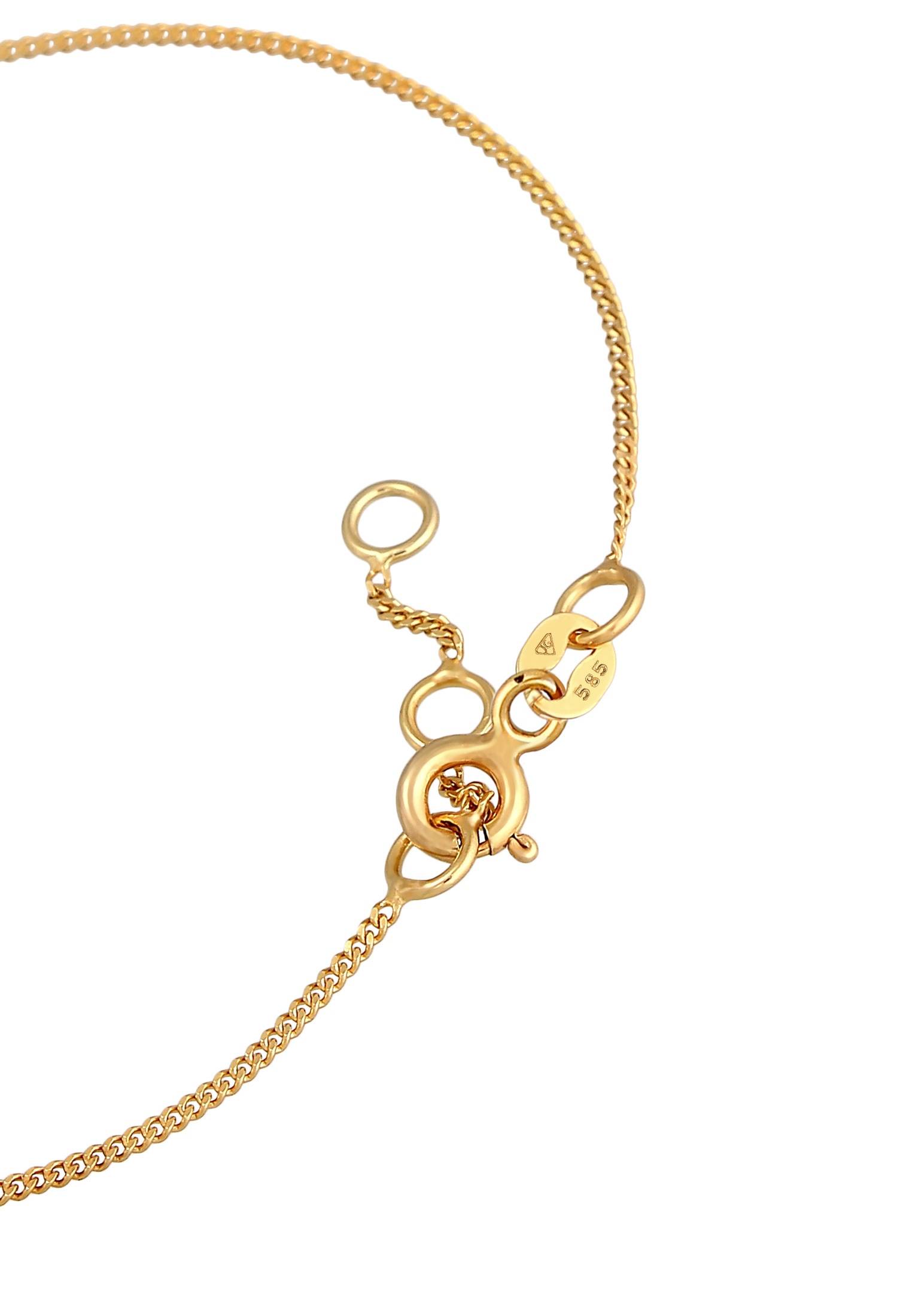 Elli Premium Armkette »Armband Kleeblatt Glück Talisman 585 Gelbgold«