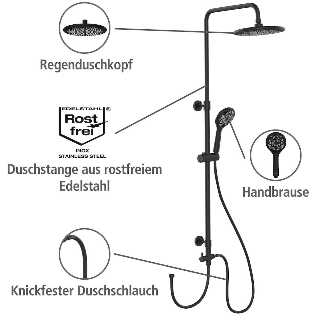 WENKO Duschsystem »Watersaving«