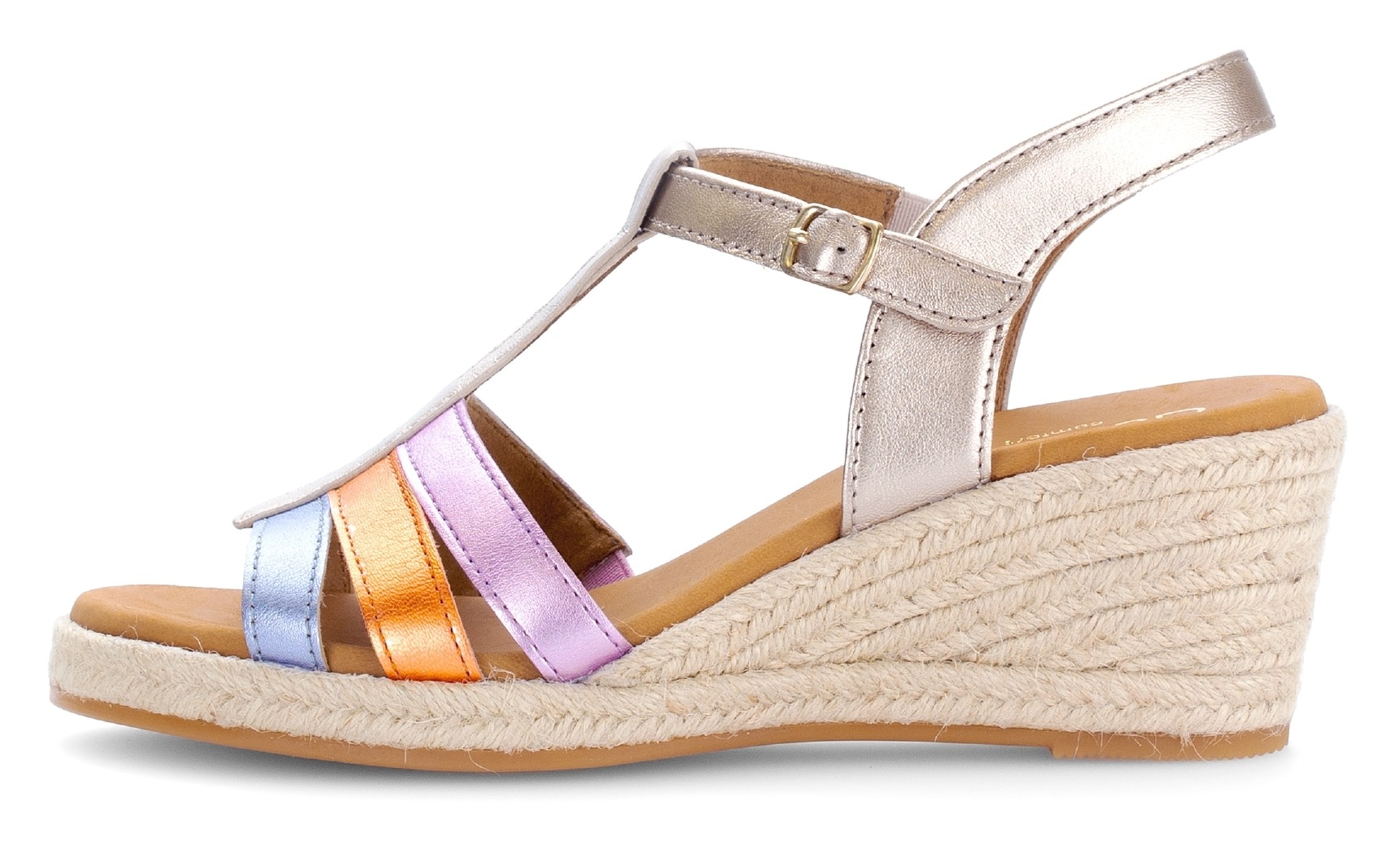 Gabor Keilsandalette »ATHEN«  , Keilabsatz, Sommerschuh, Sandale mit verstellbarer Schnalle, G-Weite