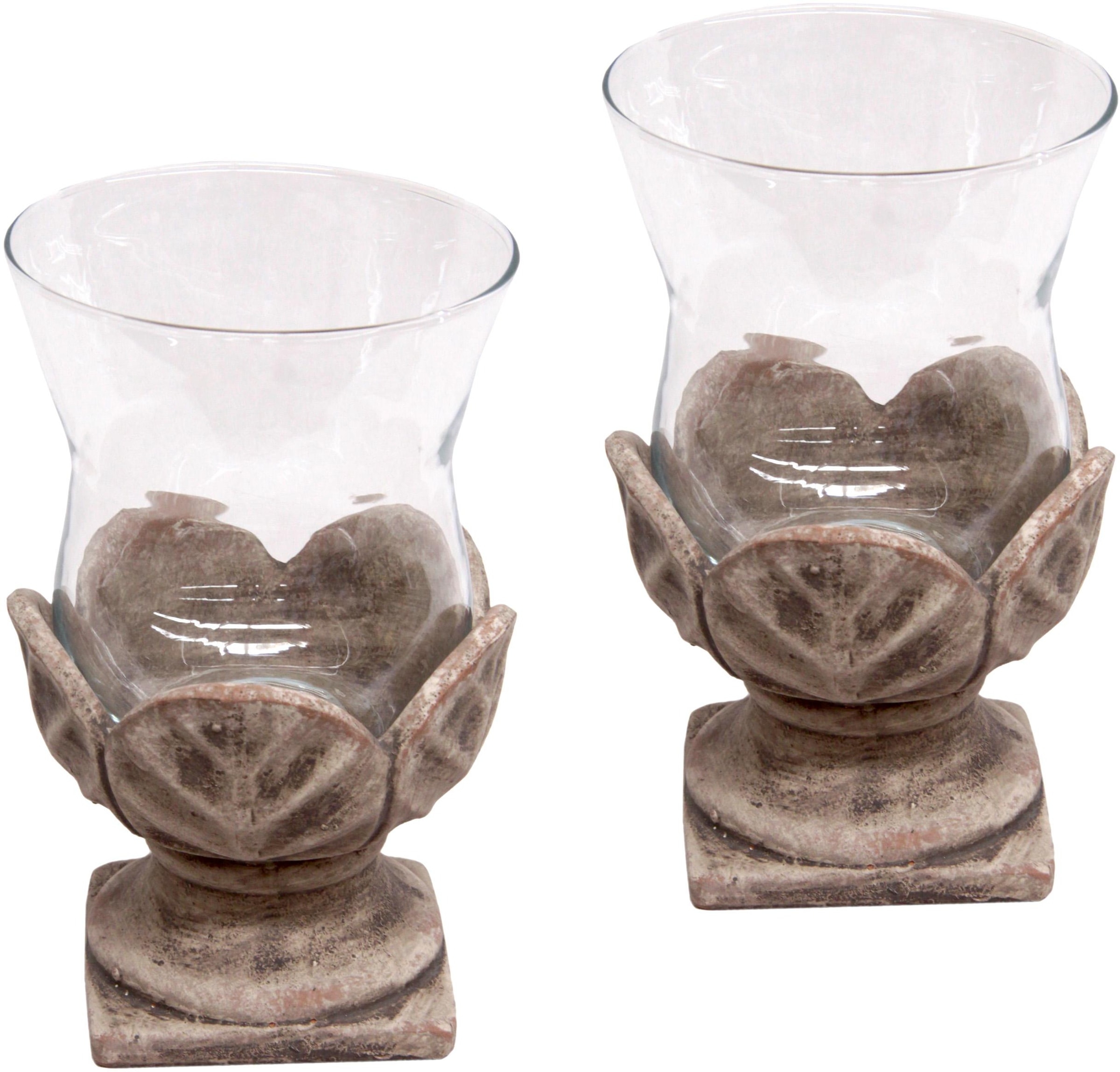 St.) Home affaire »Antik-Windlicht«, bequem Windlicht (Set, 2 kaufen