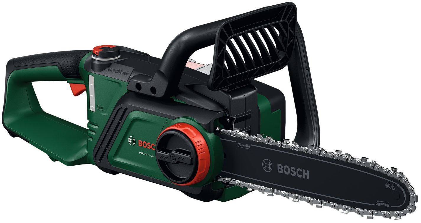 Bosch Home & Garden Akku-Kettensäge »PKE18V-30-28 SOLO« ohne Akku und Ladegerät,  für schnelles und einfaches Schneiden von großen Ästen und Stämmen
