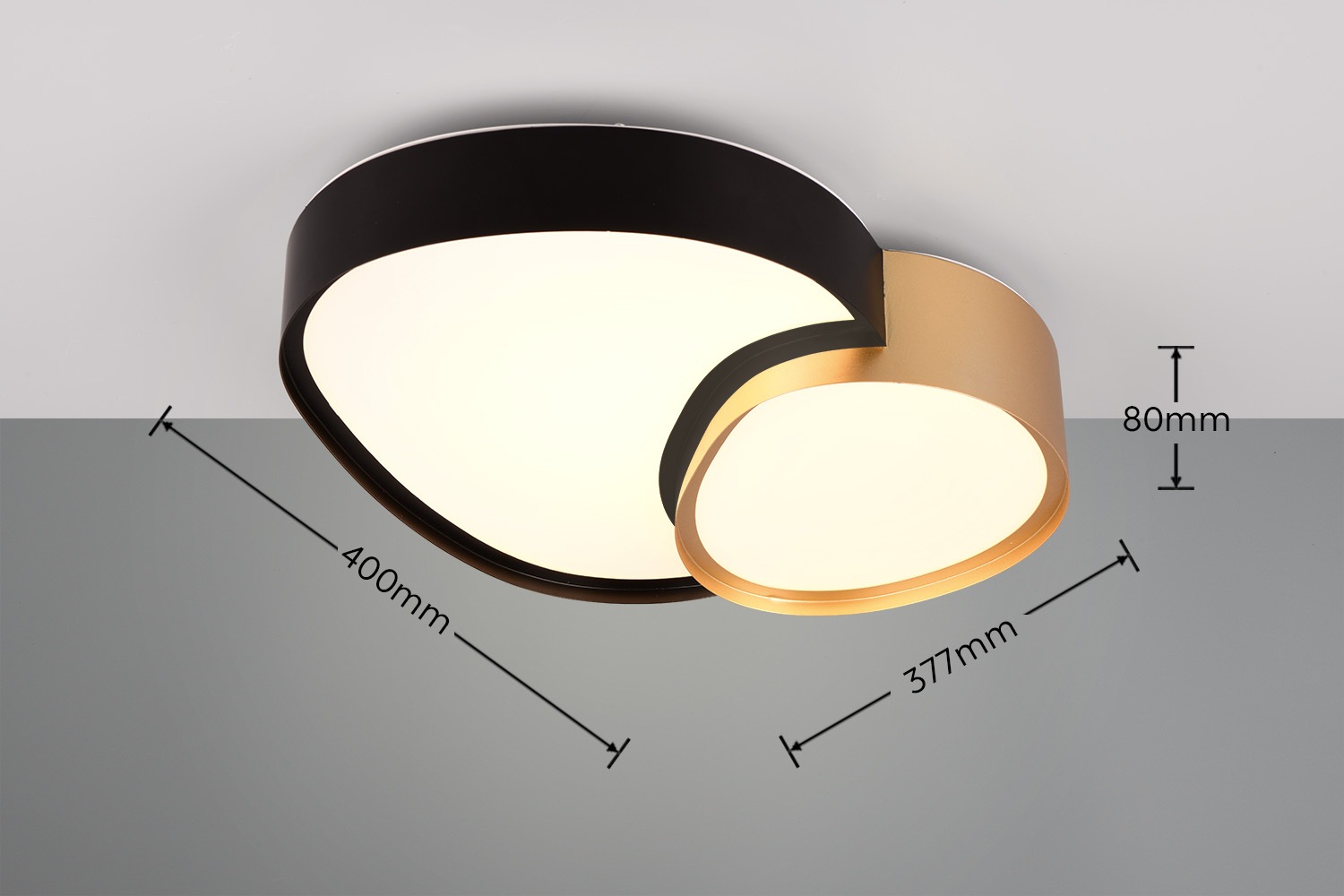 TRIO Leuchten LED Deckenleuchte »RISE, LED Deckenlampe 21W 2400 Lumen warmweiß bis kaltweiß 2700-6500K« LED-Board 1 Stk. warmweiß - kaltweiß Fernbedienung dimmbar Memoryfunktion Nachtlicht CCT Lichtfarbe wählbar