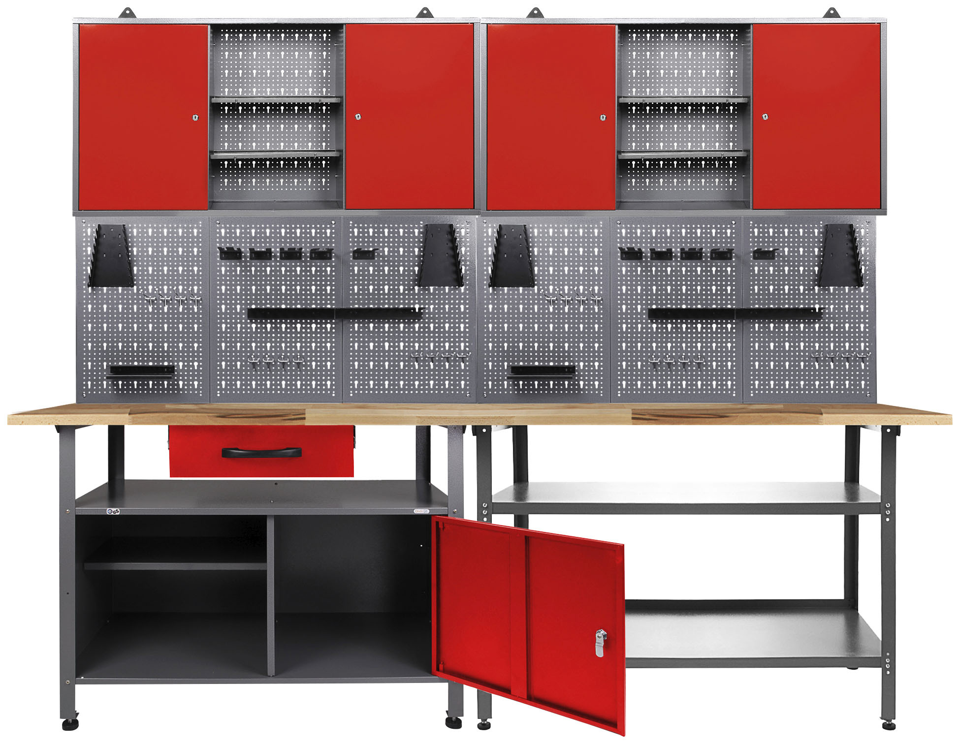 Lochwand & tlg.), XXL ONDIS24 Werkstatt-Set, 3 | Jahren (4 Werkzeugschrank mit mit online Werkbänken, Garantie 2 kaufen