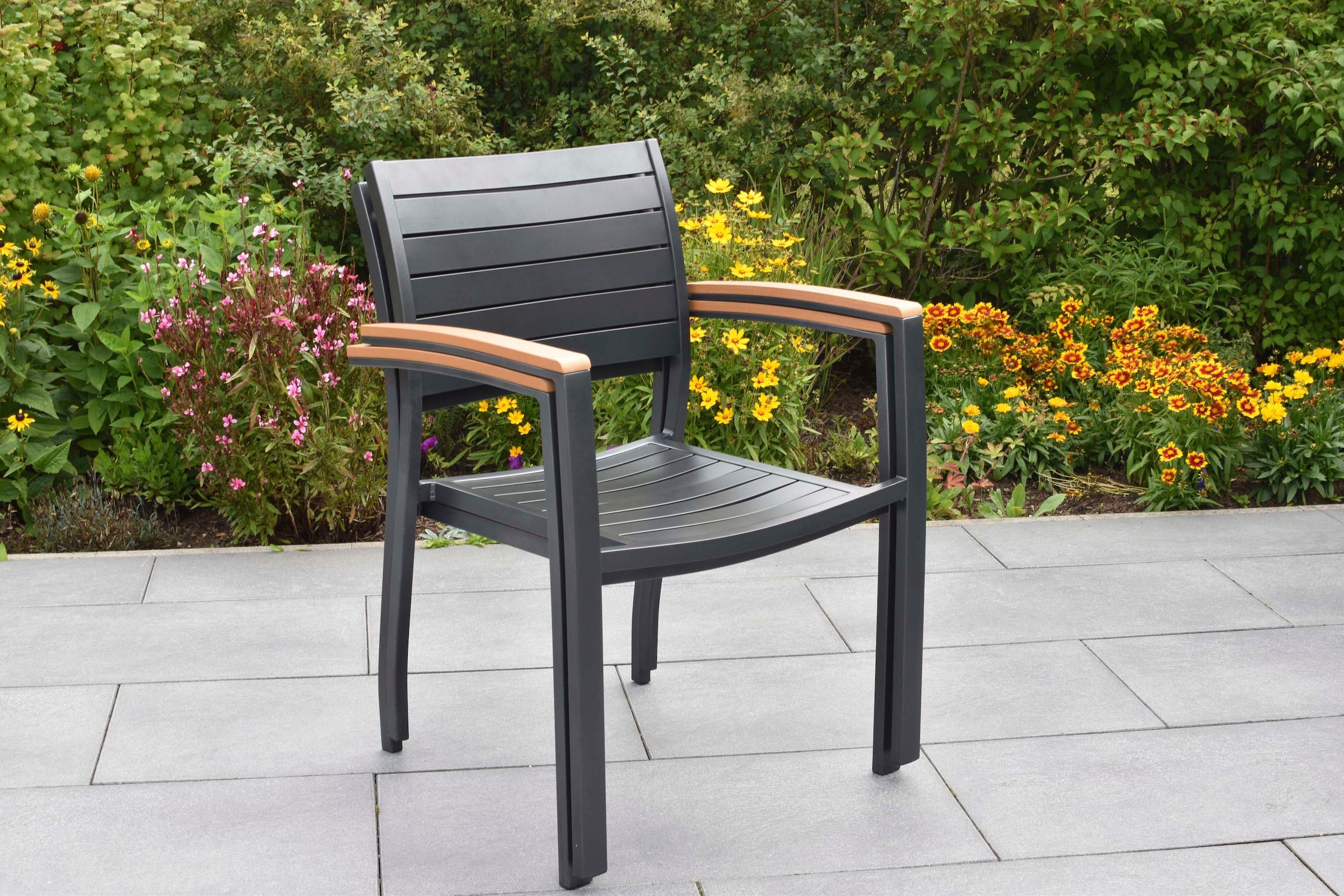MERXX Gartensessel »Astros« Set, 2 Stk. tlg. Armlehnen aus Kunststoff