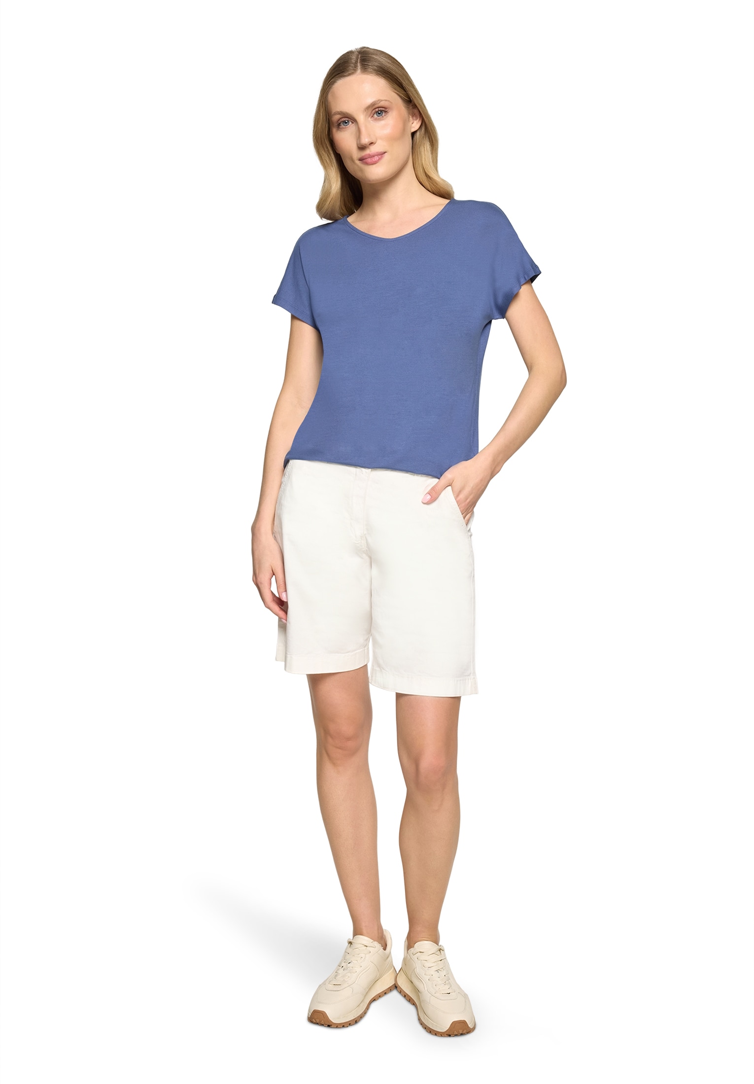 Betty Barclay Rundhalsshirt »Casual-Shirt mit V-Ausschnitt«