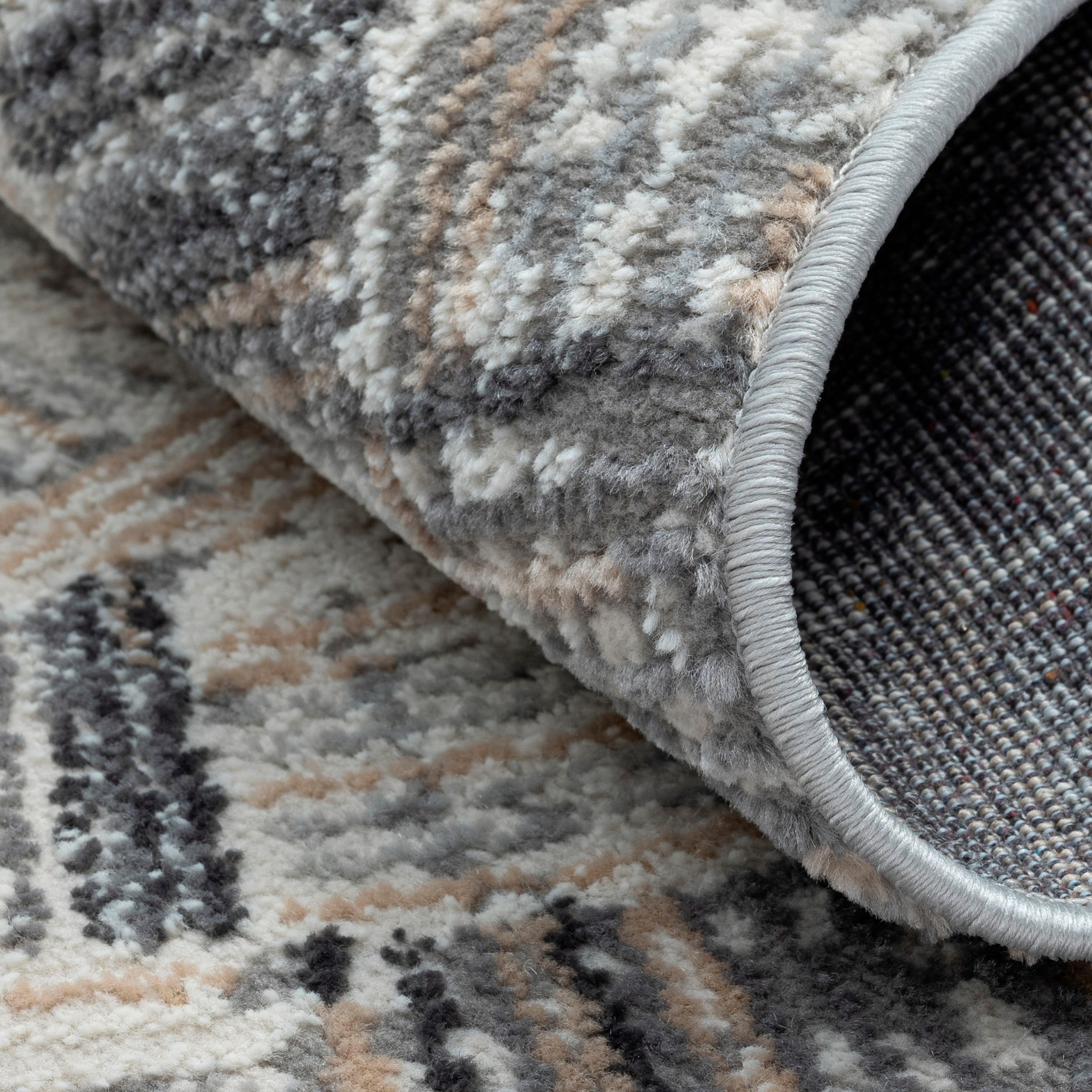 Myflair Möbel & Accessoires Teppich »My Mood«, rund, 8 mm Höhe, Kurzflor, Scandi-Design, mit Bordüre, besonders weich durch Microfaser