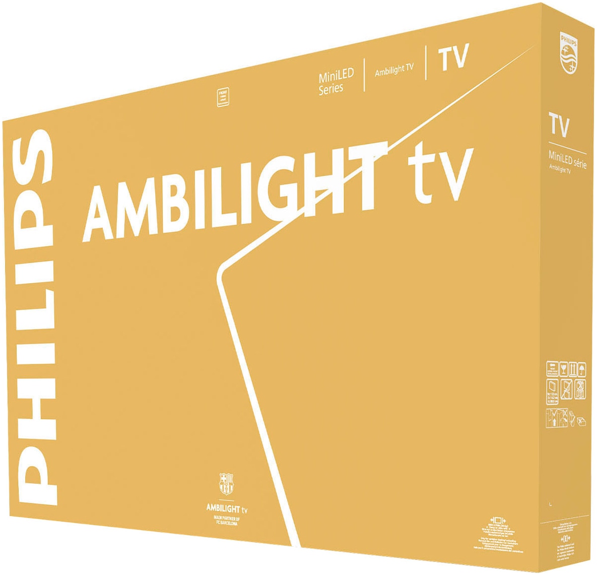 Philips Mini-LED-Fernseher »65MLED910/12«, 4K Ultra HD, Smart-TV